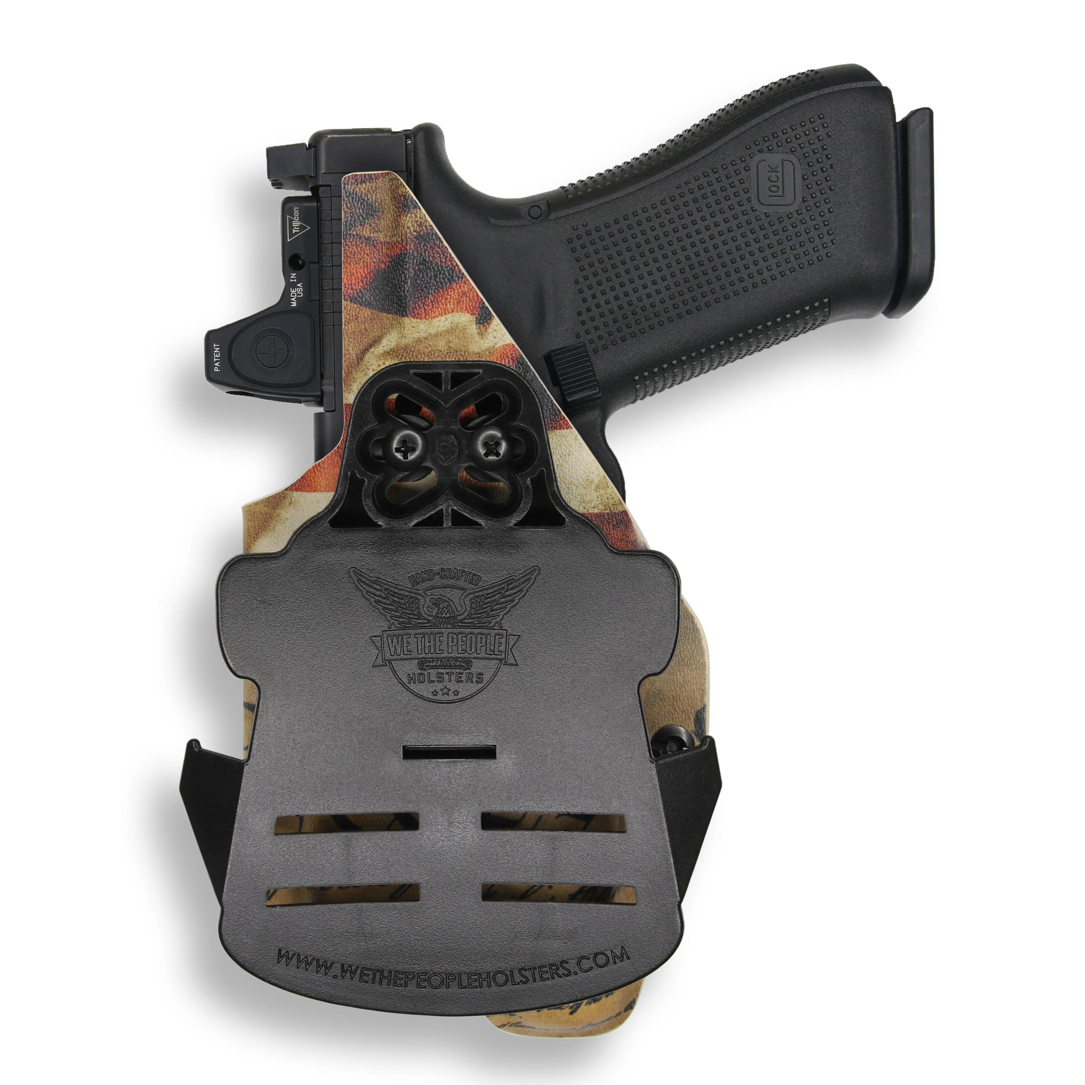 Glock 22 Gen 1-4 MOS with Streamlight TLR-1/1S/HL Light Red Dot Optic Cut OWB Holster - Image 12