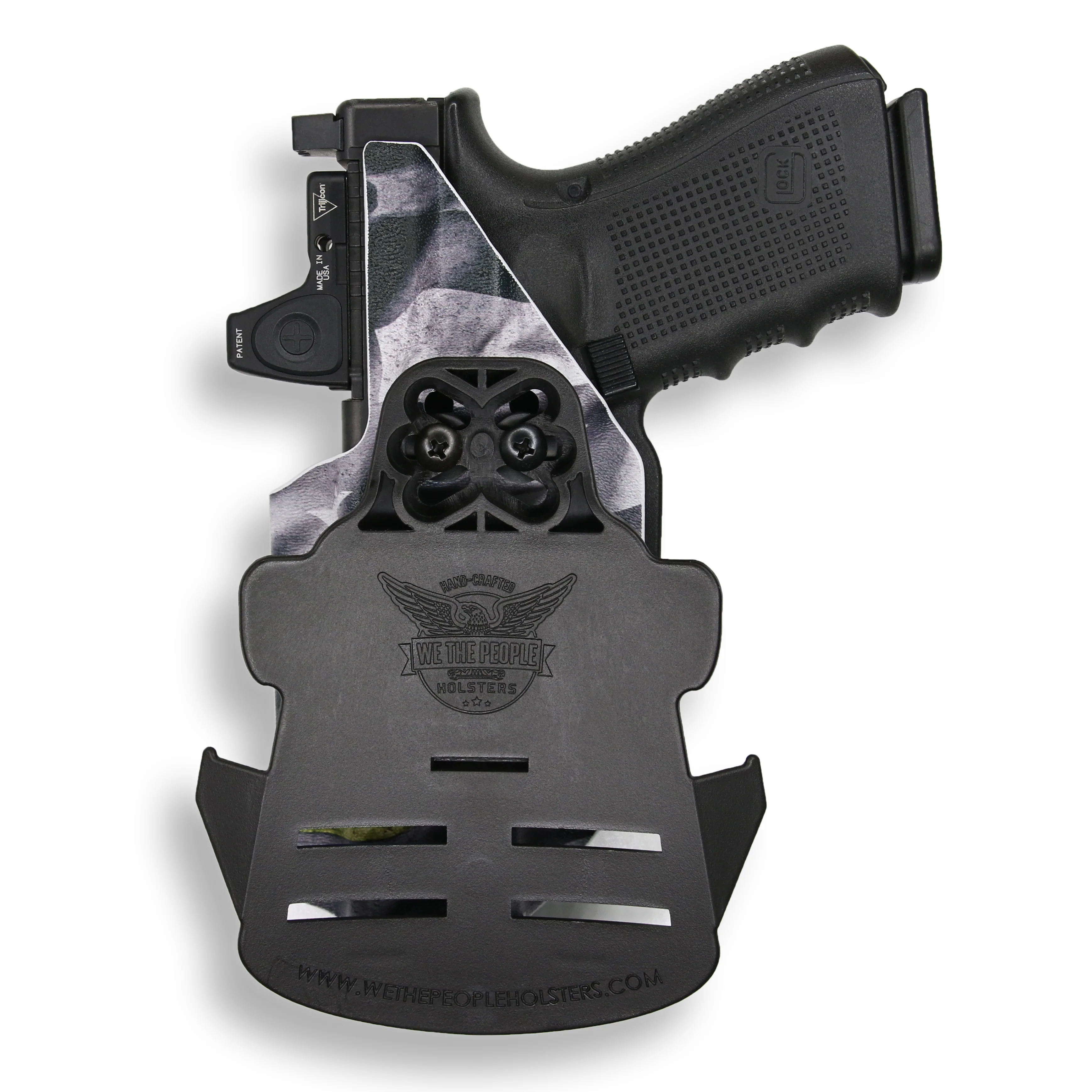 Glock 22 Gen 1-4 MOS with Streamlight TLR-7/7A/7X Light Red Dot Optic Cut OWB Holster - Image 16