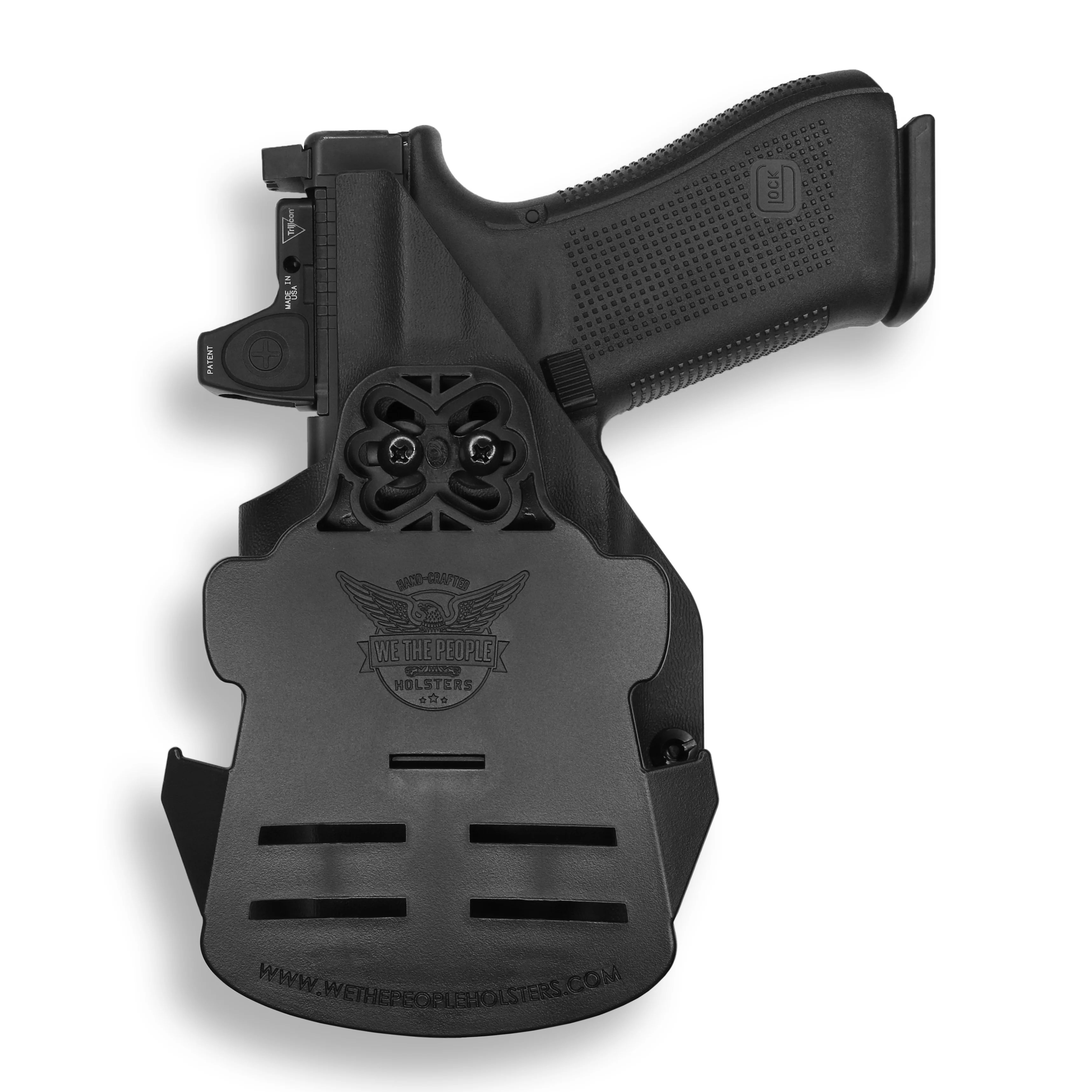 Glock 22 Gen 1-4 MOS with Streamlight TLR-7/7A/7X Light Red Dot Optic Cut OWB Holster - Image 2
