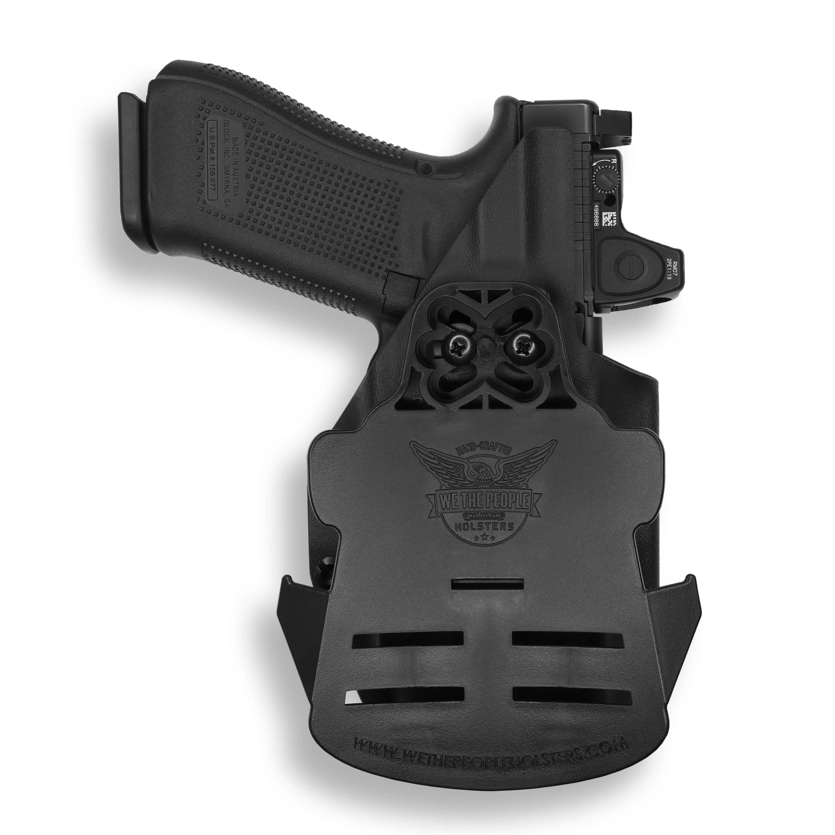 Glock 22 Gen 1-4 MOS with Streamlight TLR-7/7A/7X Light Red Dot Optic Cut OWB Holster - Image 4