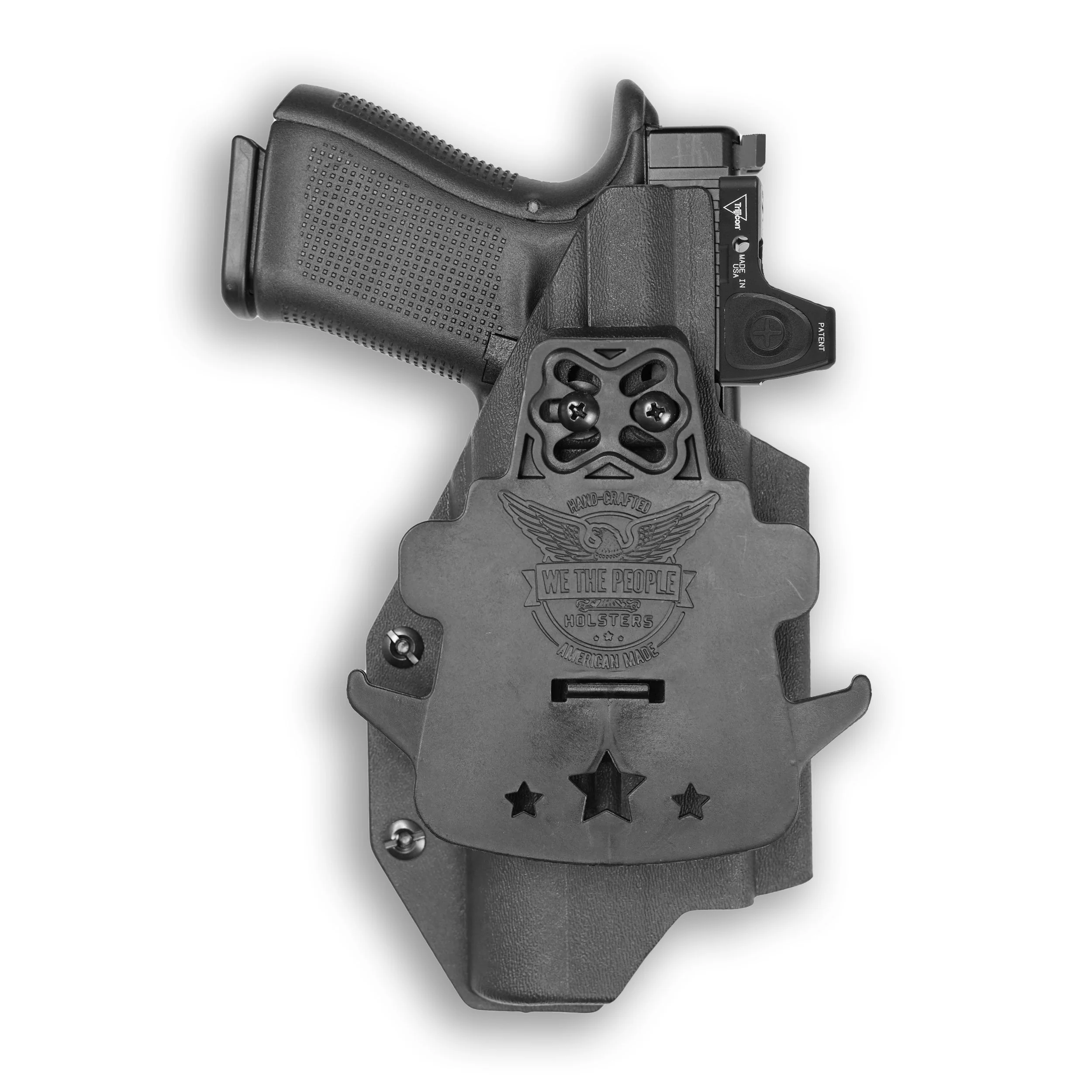 Glock 22 Gen 1-4 MOS with Surefire X300U-A Light Red Dot Optic Cut OWB Holster - Image 4