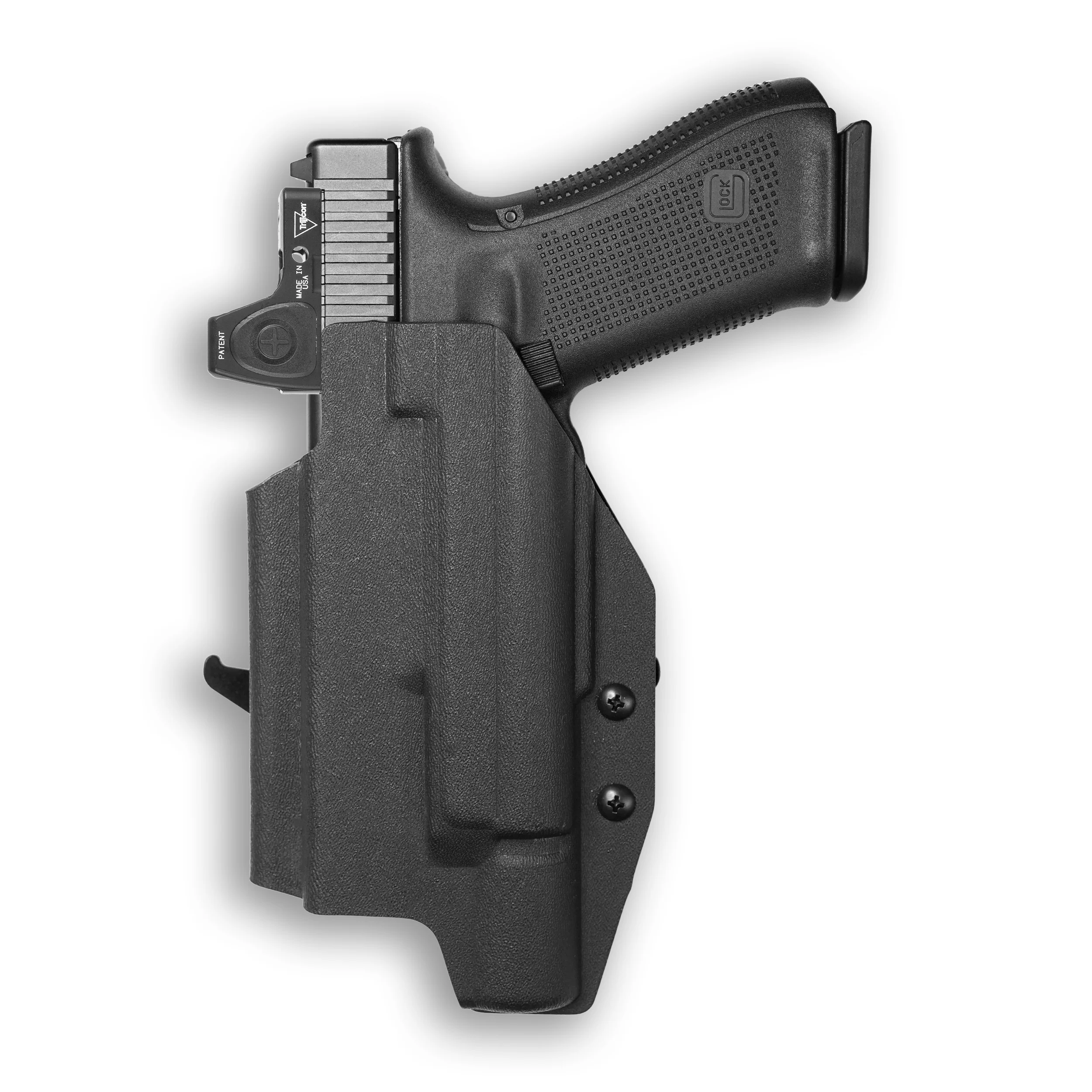 Glock 22 Gen 5 MOS with Surefire X300U-A Light Red Dot Optic Cut OWB Holster - Image 3