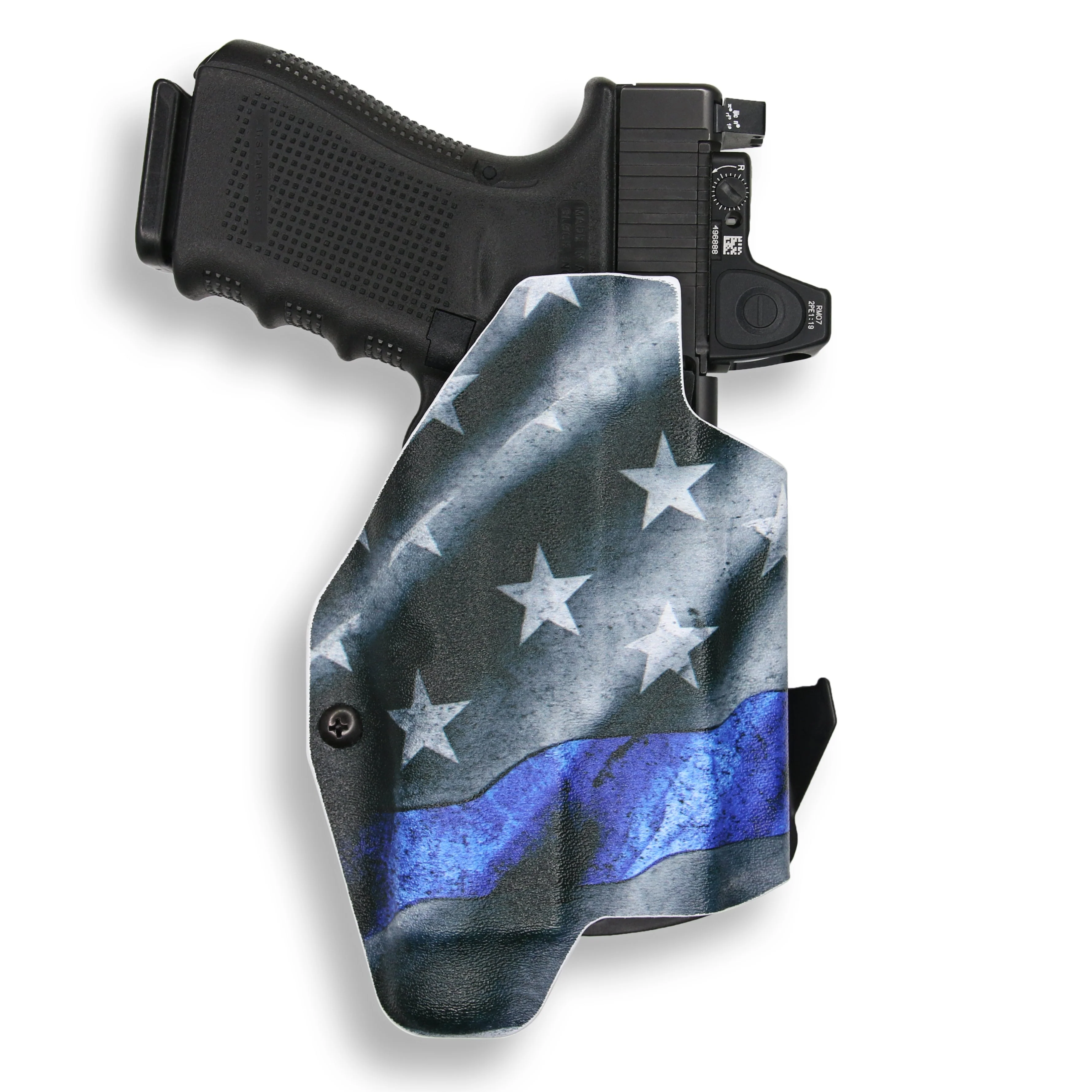 Glock 23 Gen 1-4 MOS with Streamlight TLR-1/1S/HL Light Red Dot Optic Cut OWB Holster - Image 13