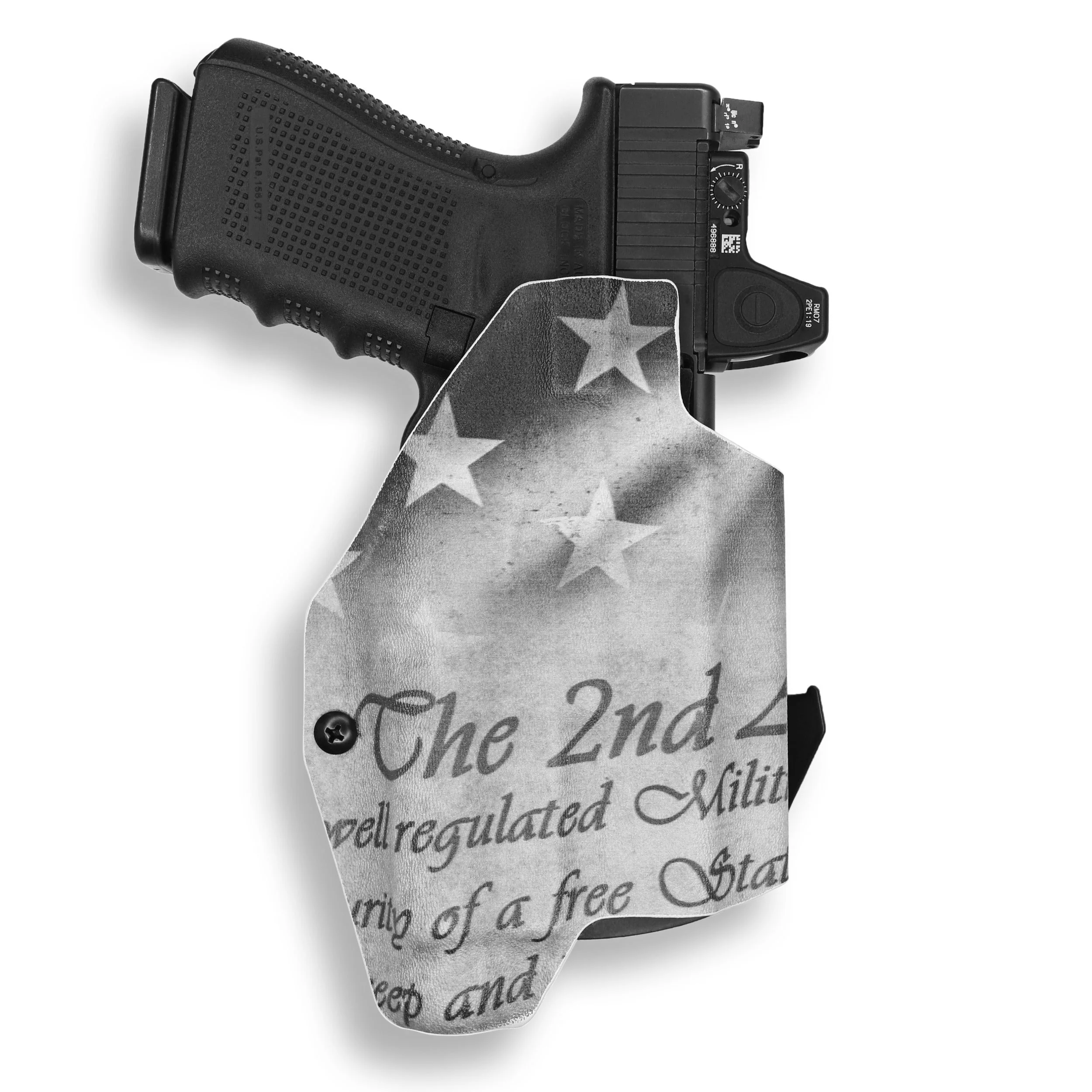 Glock 23 Gen 1-4 MOS with Streamlight TLR-1/1S/HL Light Red Dot Optic Cut OWB Holster - Image 33