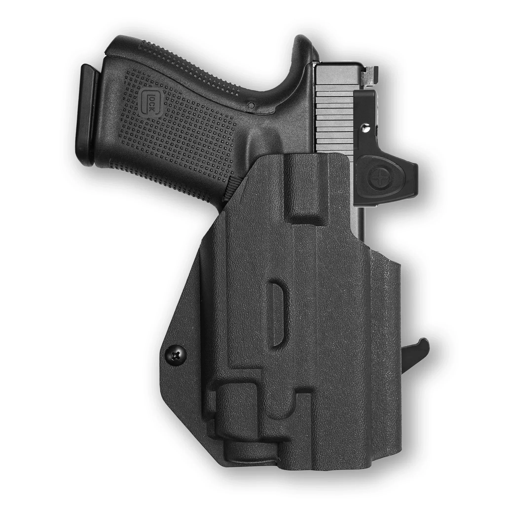 Glock 23 Gen 5 MOS with Streamlight TLR-7/7A/7X Light Red Dot Optic Cut OWB Holster