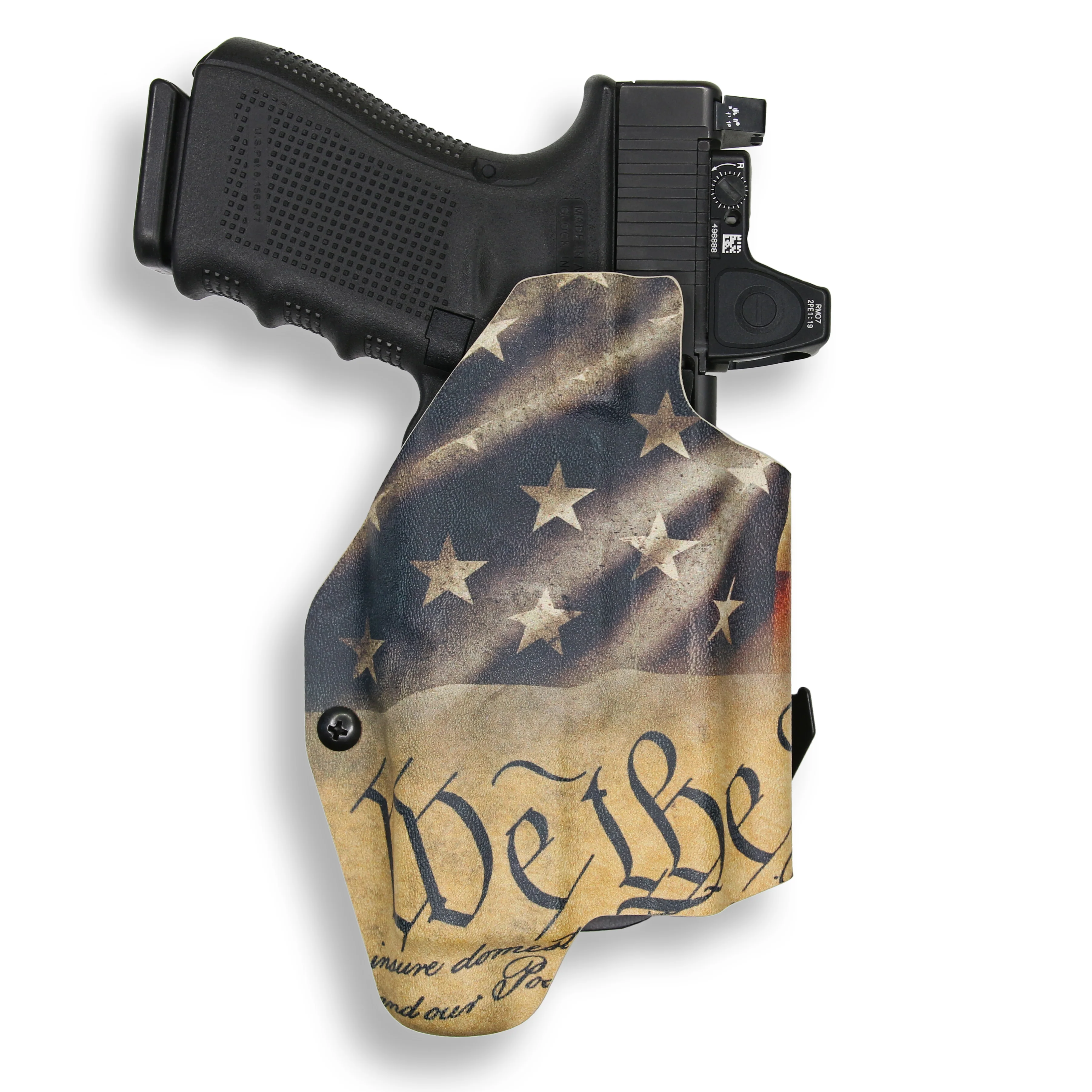Glock 23 Gen 5 MOS with Streamlight TLR-1/1S/HL Light Red Dot Optic Cut OWB Holster - Image 11