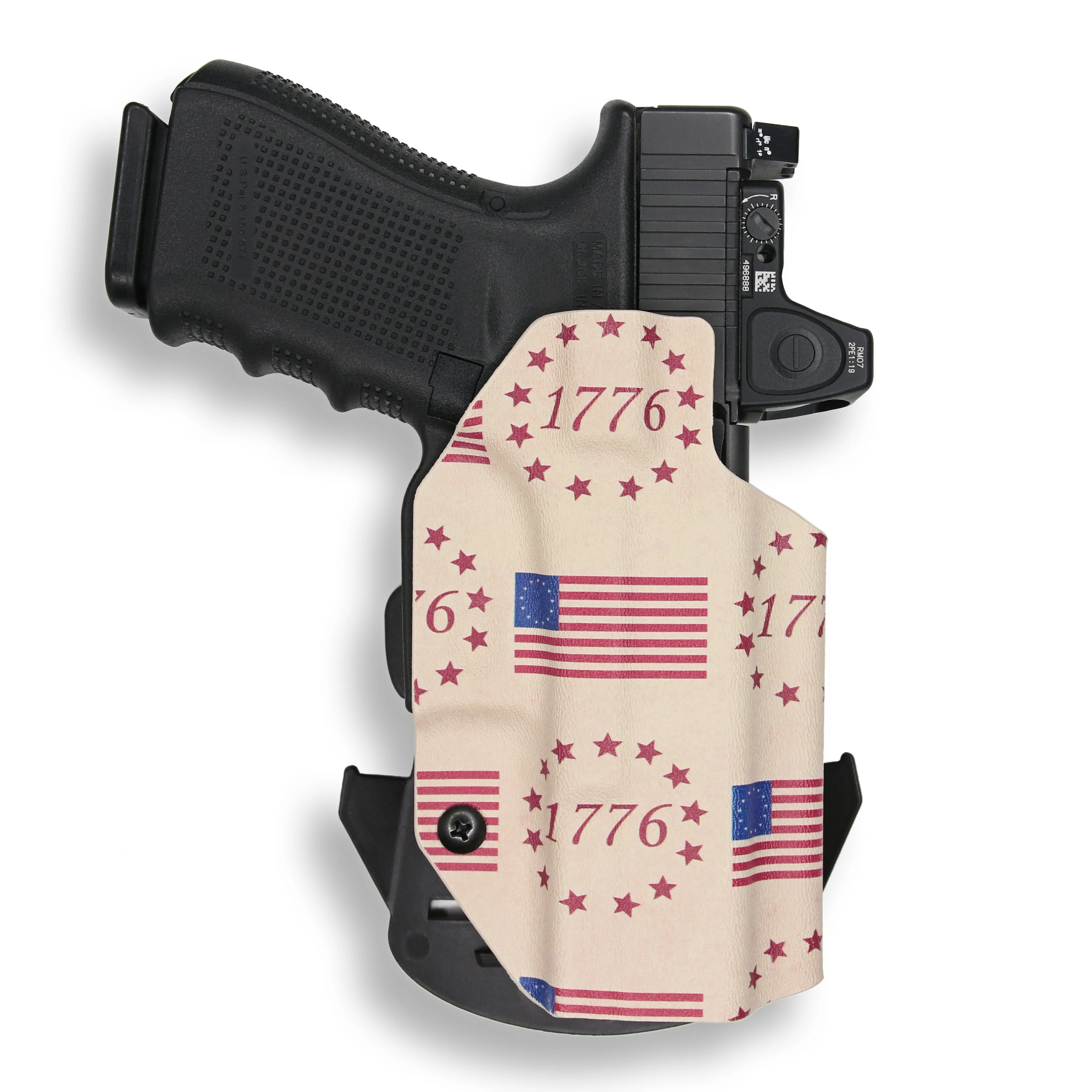 Glock 27 Gen 1-4 MOS with Streamlight TLR-6 Light/Laser Red Dot Optic Cut OWB Holster - Image 31