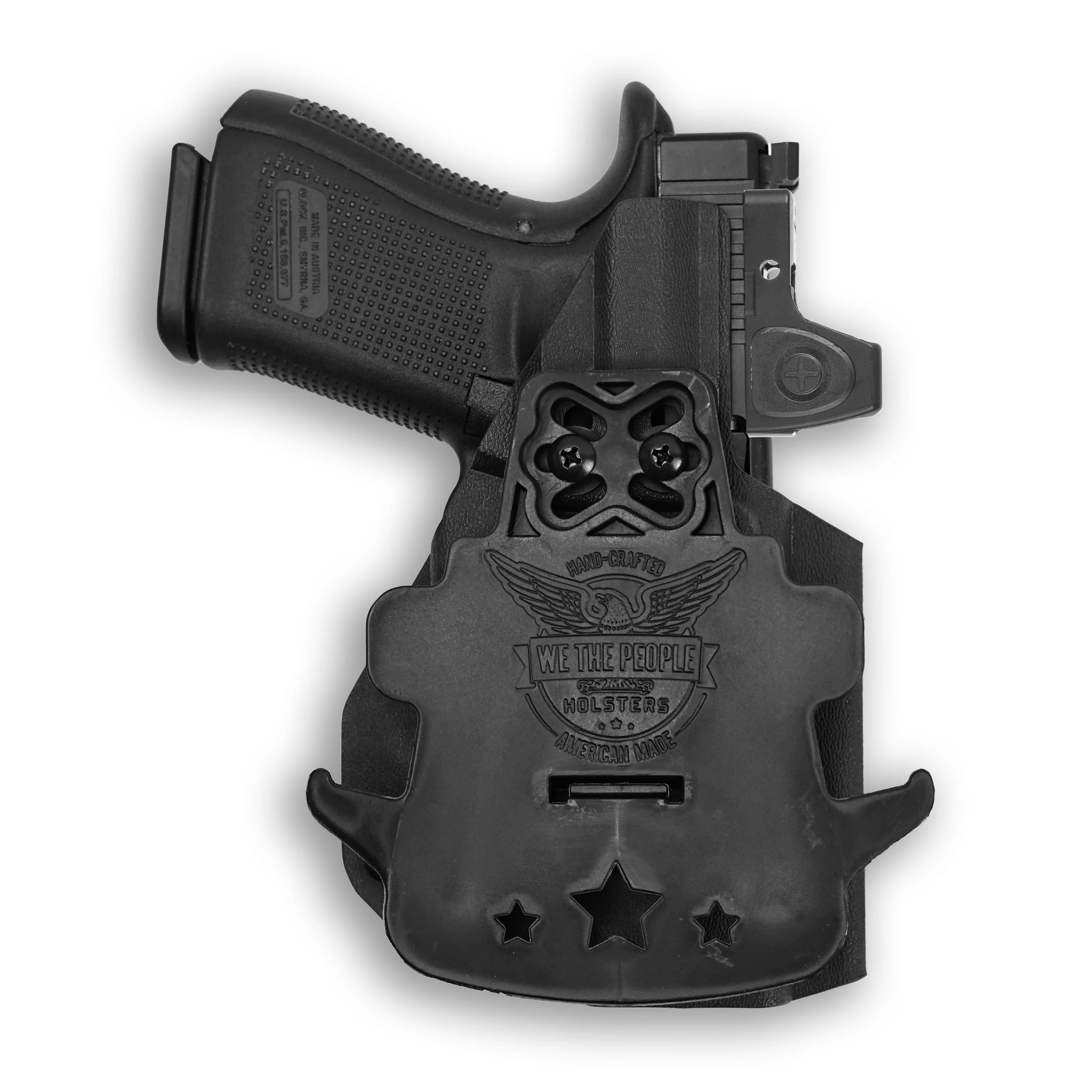 Glock 32 MOS with Olight Baldr RL Mini Light Red Dot Optic Cut OWB Holster - Image 4