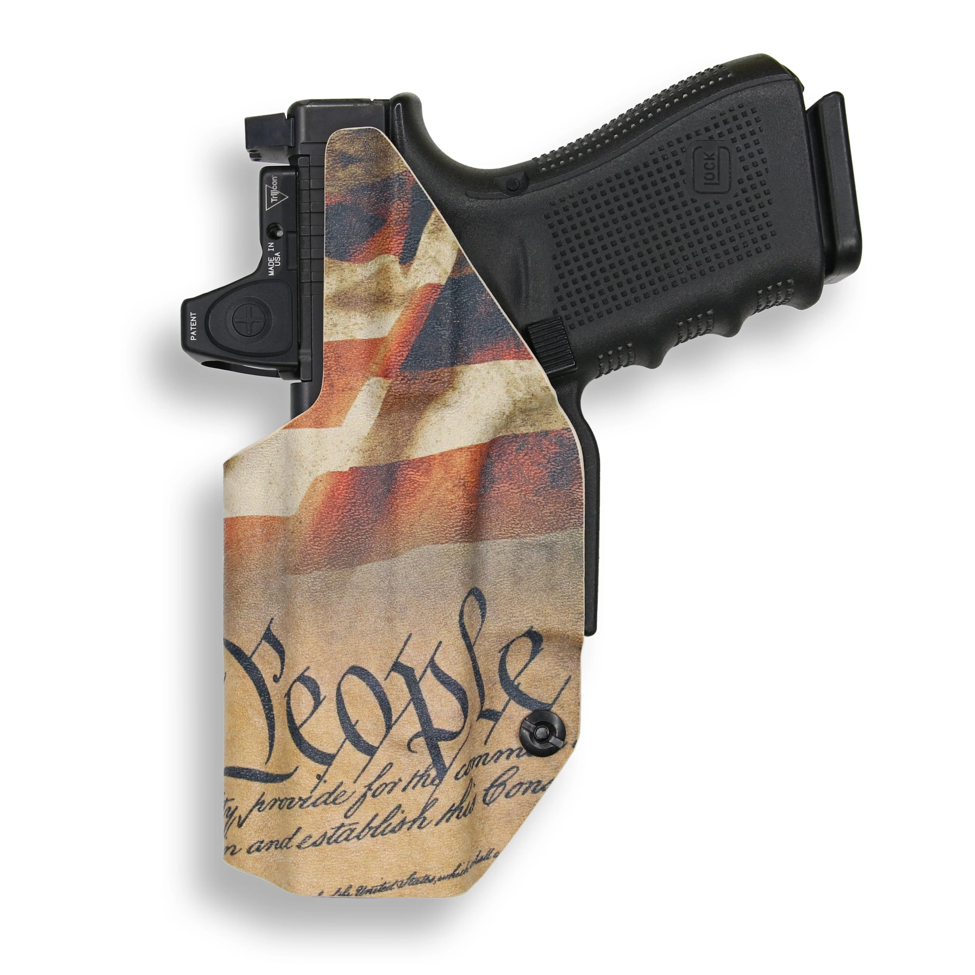 Glock 32 MOS with Olight Baldr S Light Red Dot Optic Cut IWB Holster - Image 12