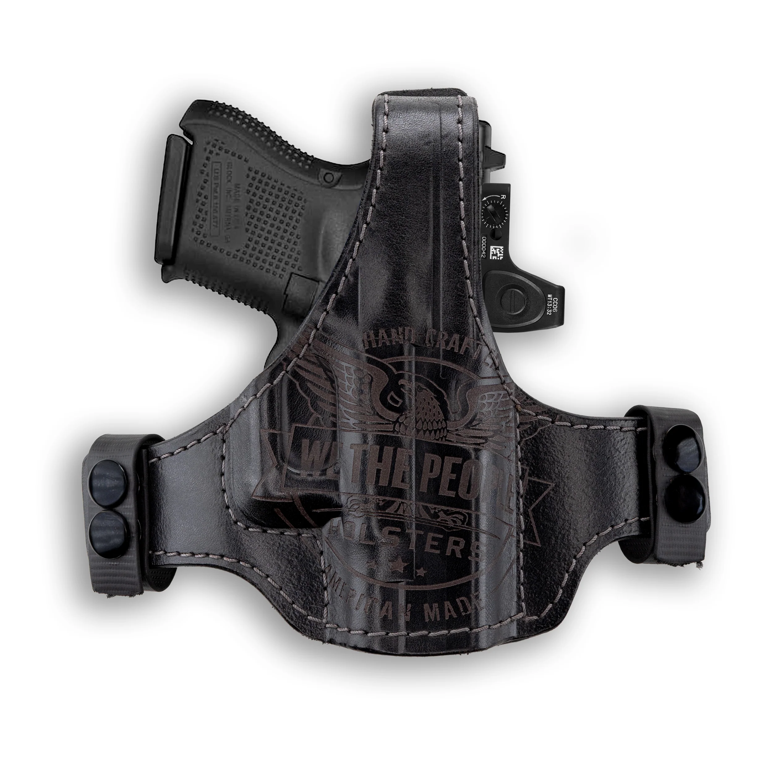 Glock 26 Independence Thumb Break Leather OWB Holster - Image 3