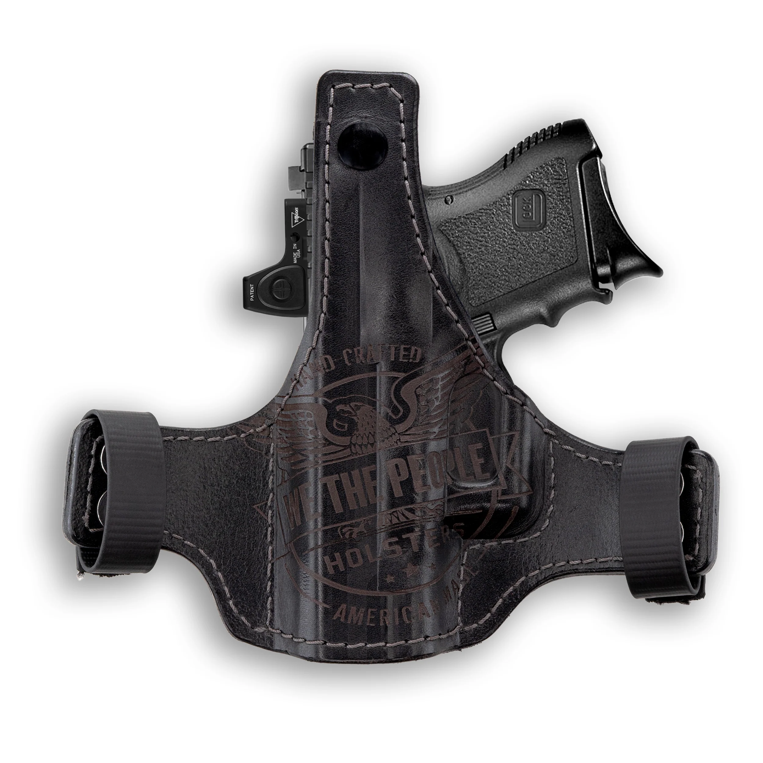 Glock 26 Independence Thumb Break Leather OWB Holster - Image 4