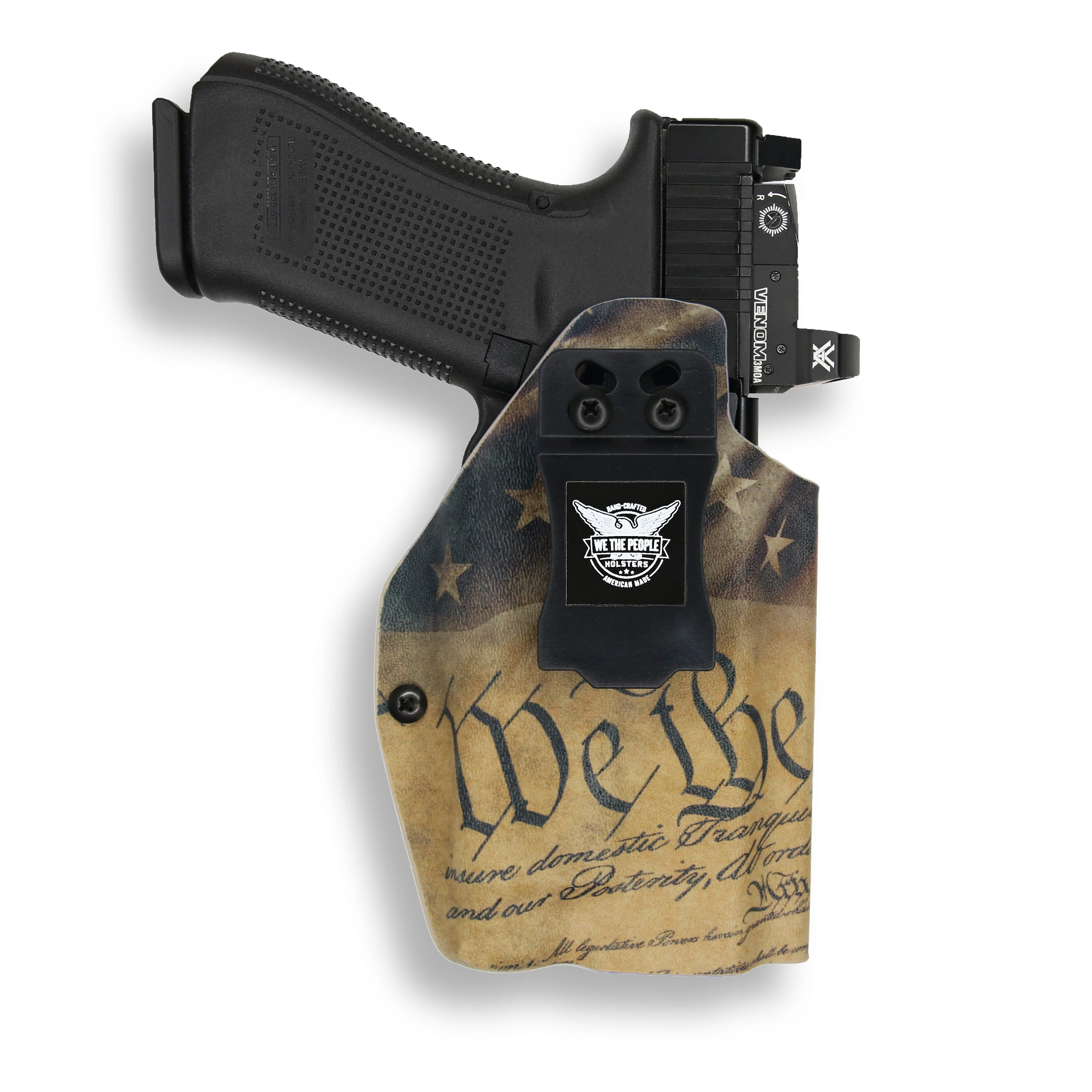 Glock 34 MOS with Streamlight TLR-1/1S/HL Light Red Dot Optic Cut IWB Holster - Image 9