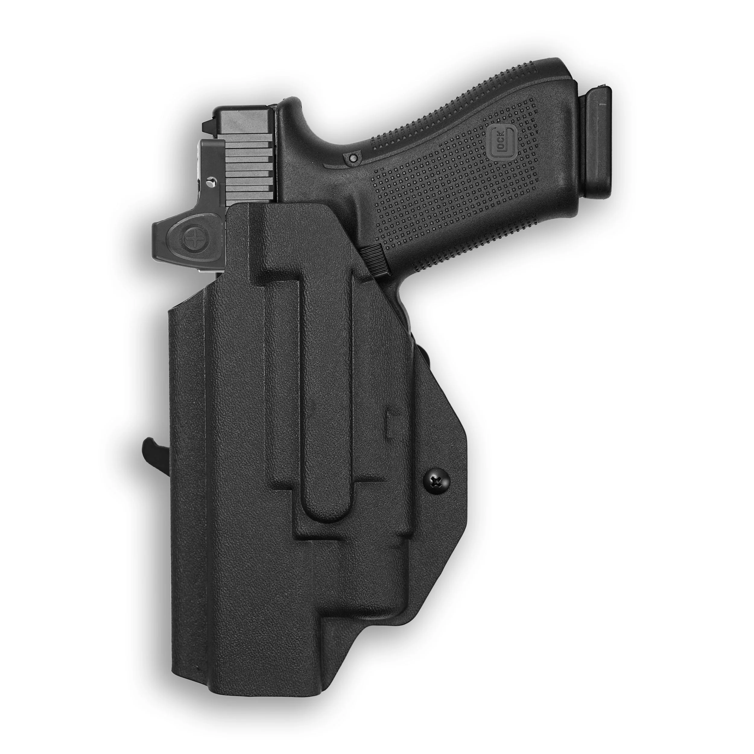 Glock 34 MOS with Streamlight TLR-3 Light Red Dot Optic Cut OWB Holster - Image 3