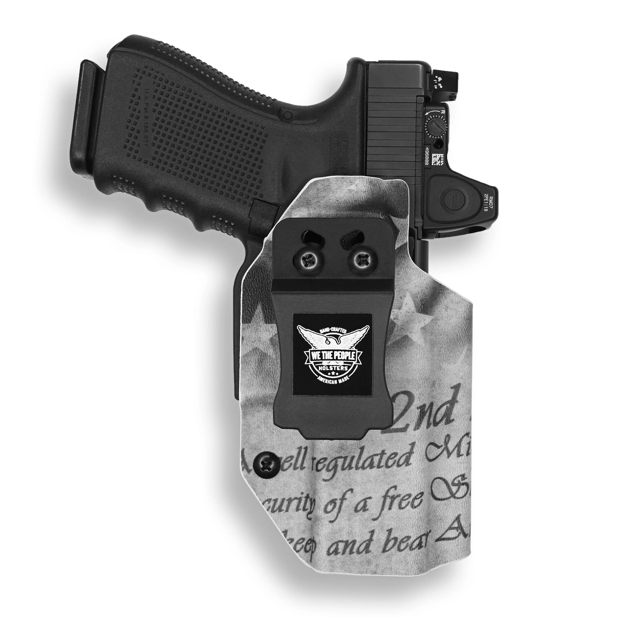 Glock 35 MOS with Olight Baldr Pro Light Red Dot Optic Cut IWB Holster - Image 33