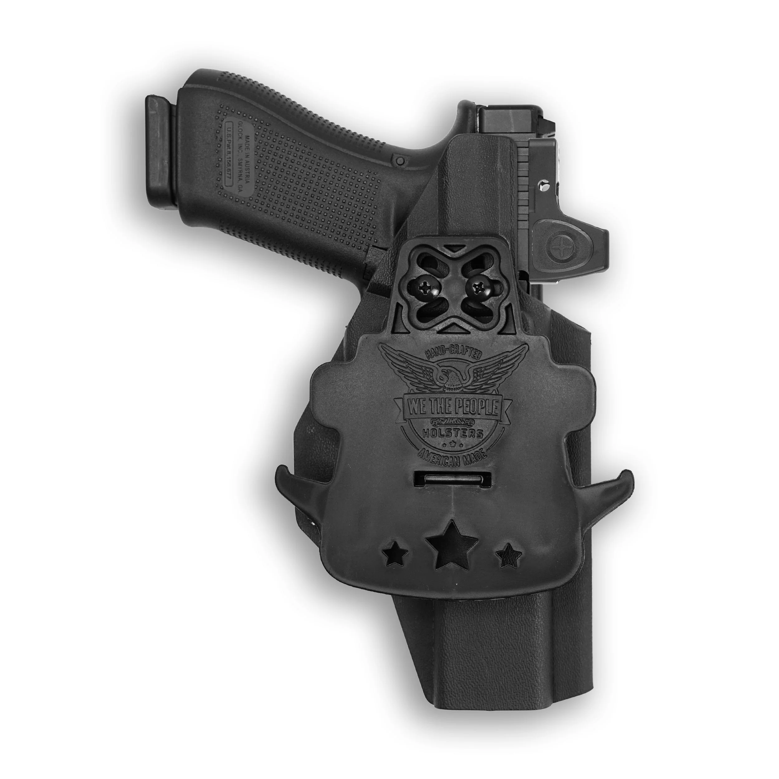 Glock 35 MOS with Olight Baldr RL Mini Light Red Dot Optic Cut OWB Holster - Image 4