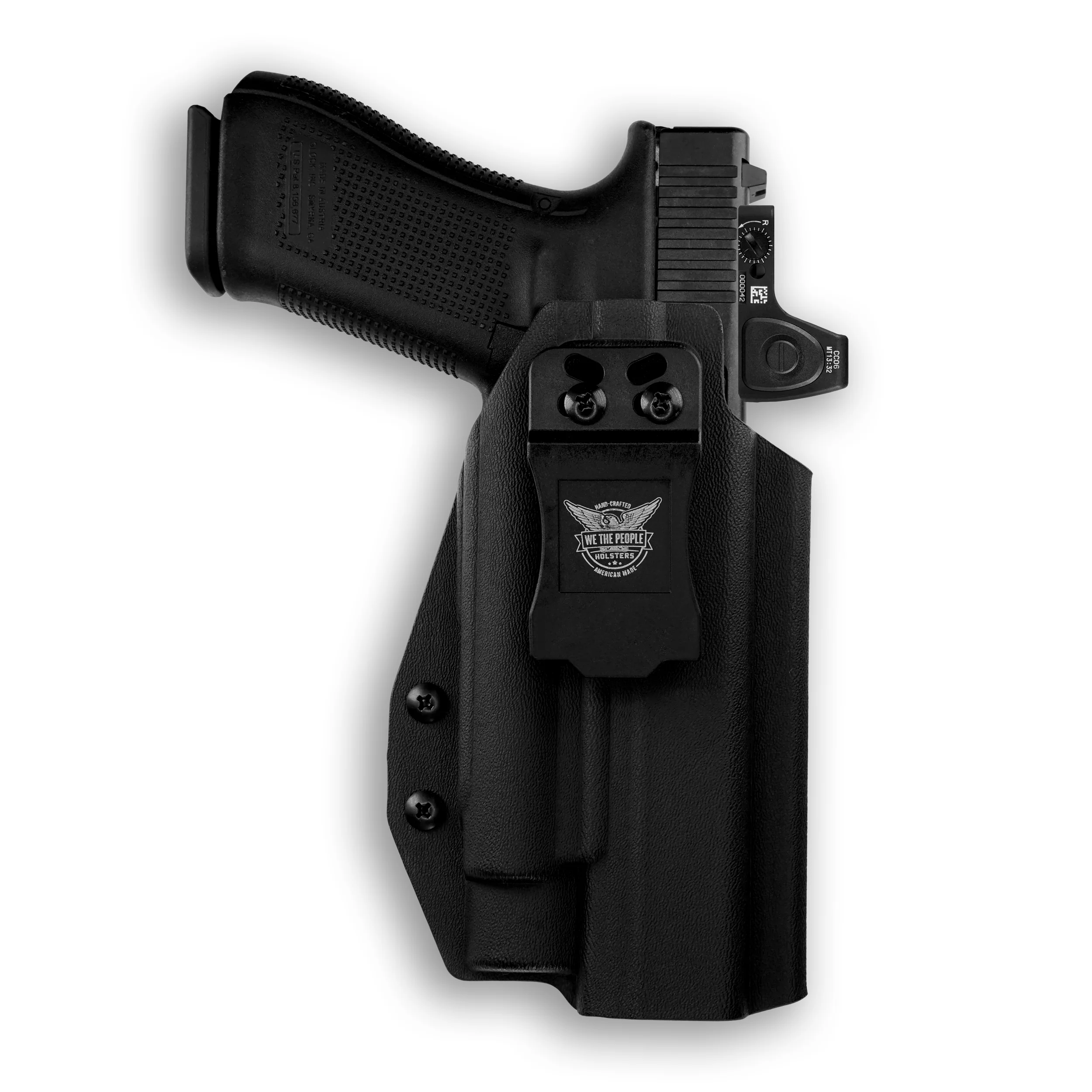 Glock 34 MOS with Olight PL-Pro Valkyrie Light Red Dot Optic Cut IWB Holster