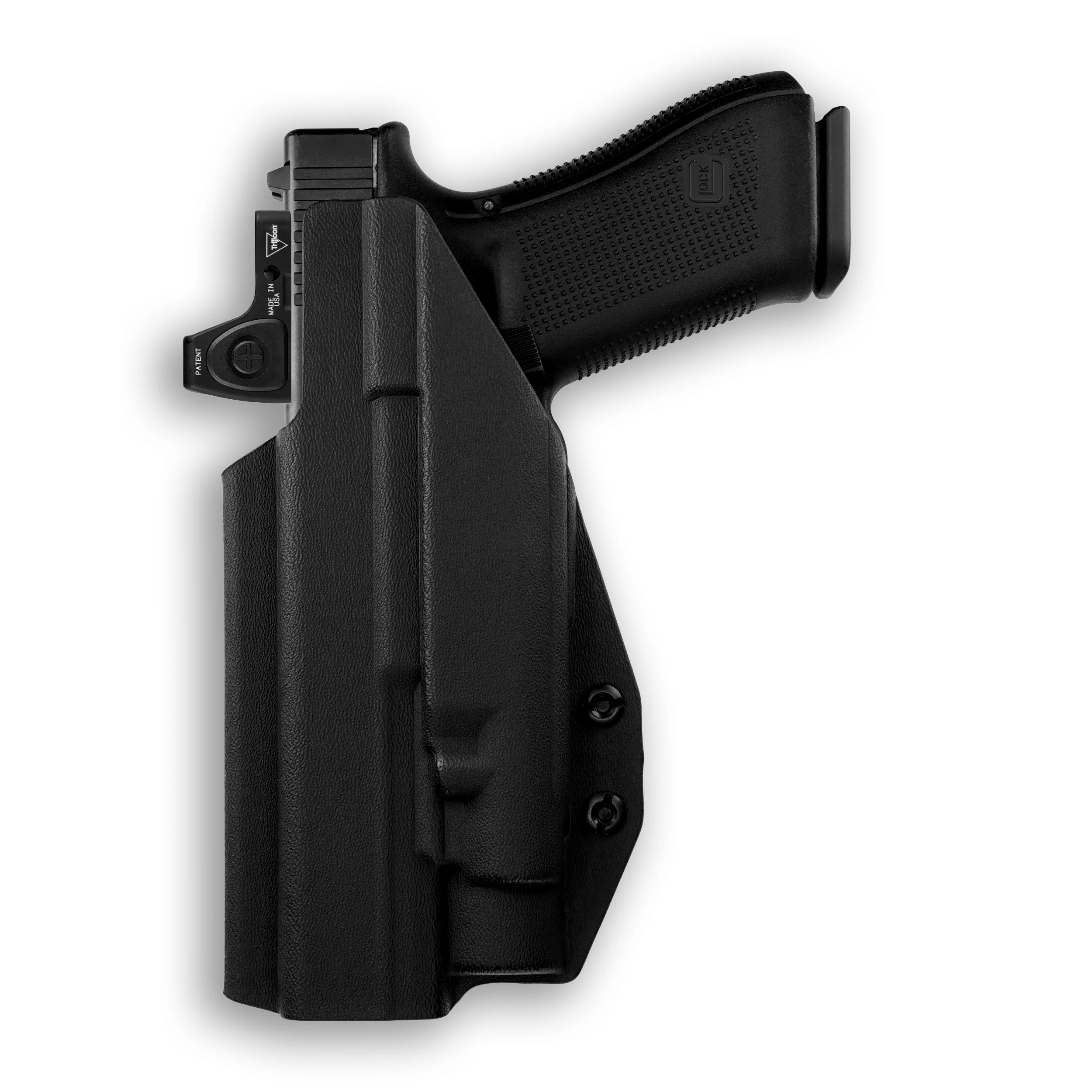 Glock 34 MOS with Olight PL-Pro Valkyrie Light Red Dot Optic Cut IWB Holster - Image 2