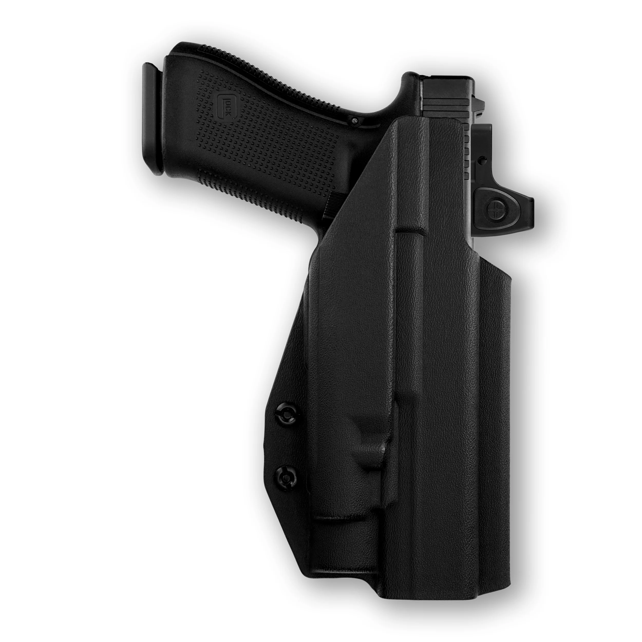 Glock 34 MOS with Olight PL-Pro Valkyrie Light Red Dot Optic Cut IWB Holster - Image 4