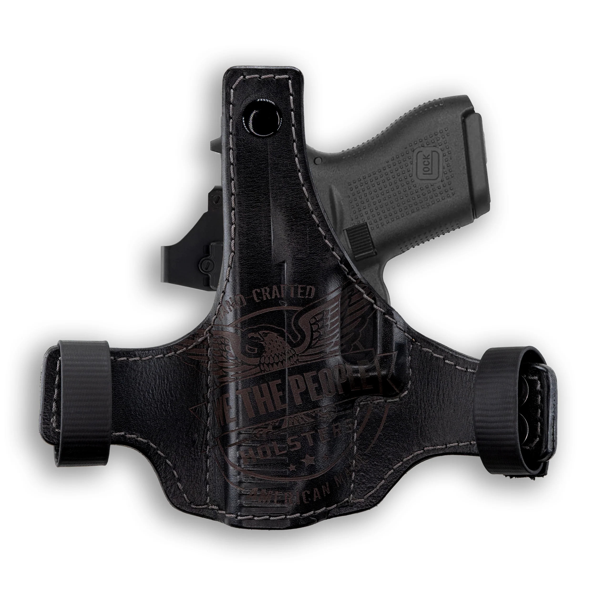 Glock 43 Independence Thumb Break Leather OWB Holster - Image 4