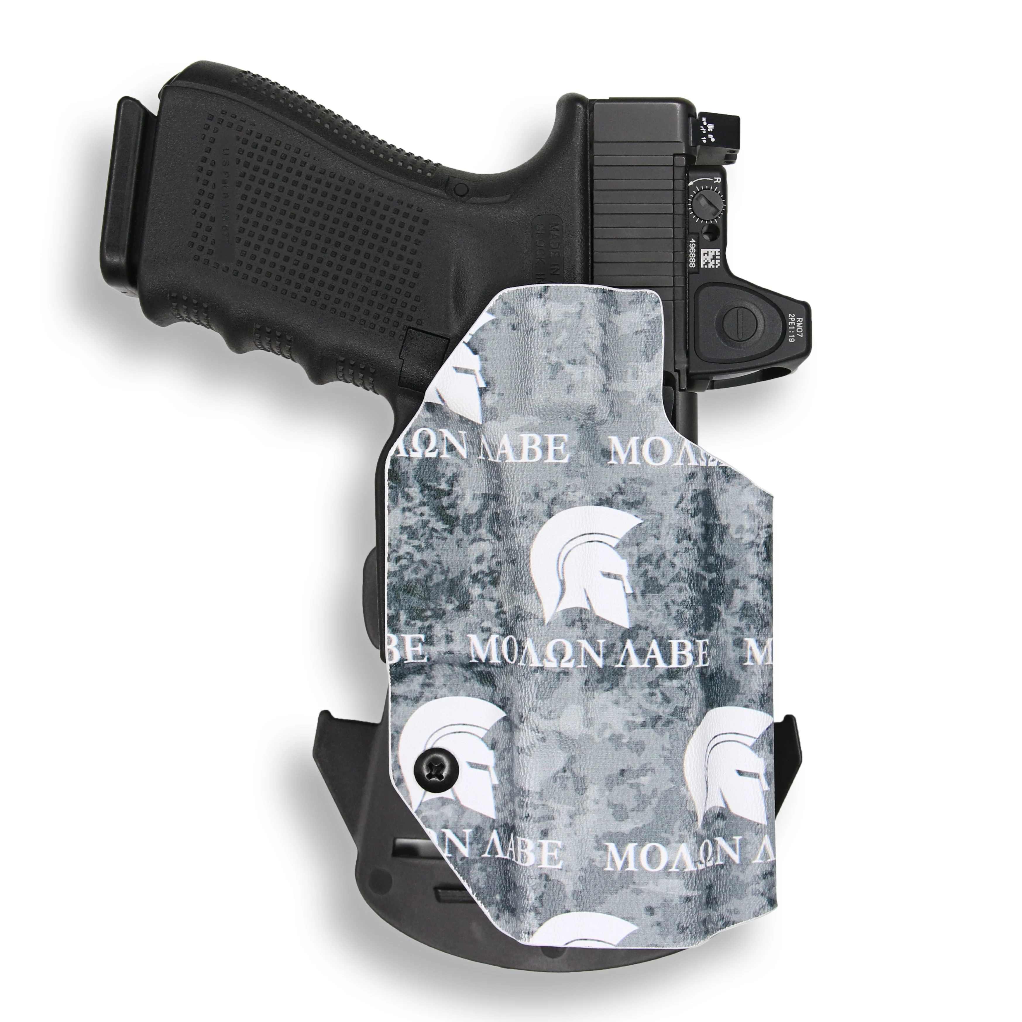 Glock 43X Rail with Railed Streamlight TLR-6 Light/Laser Red Dot Optic Cut OWB Holster - Image 27