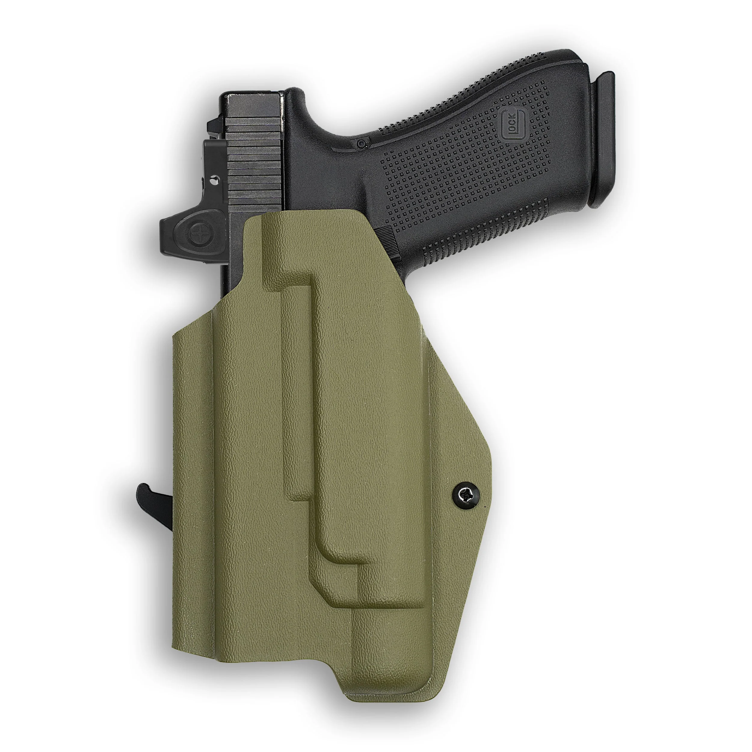Glock 43X Rail with Streamlight TLR-7 Sub Light Red Dot Optic Cut OWB Holster - Image 101