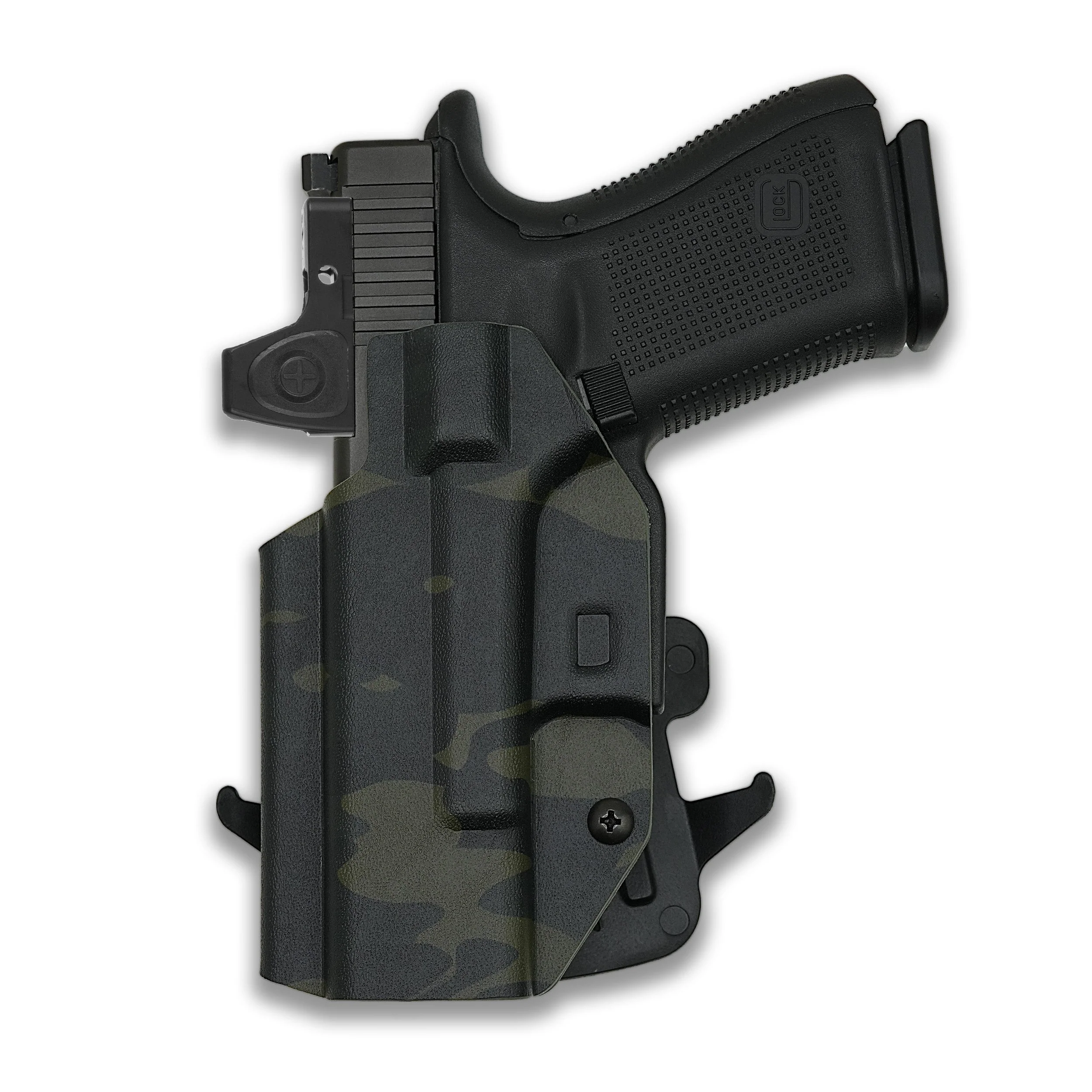 Glock 43X Rail with Streamlight TLR-7 Sub Light Red Dot Optic Cut OWB Holster - Image 97