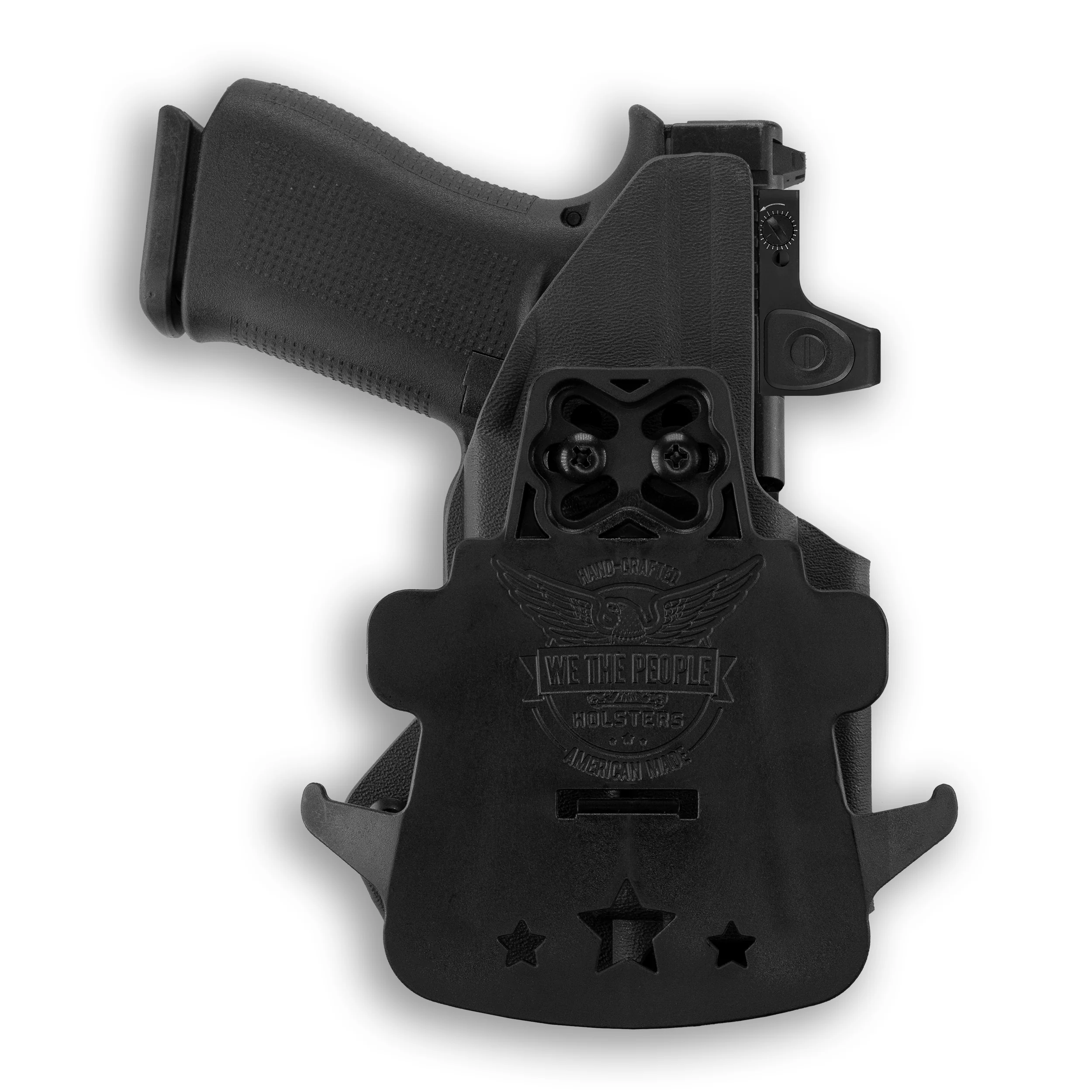 Glock 43X with Crimson Trace CMR-201 Rail Master Universal Laser Red Dot Optic Cut OWB Holster - Image 4