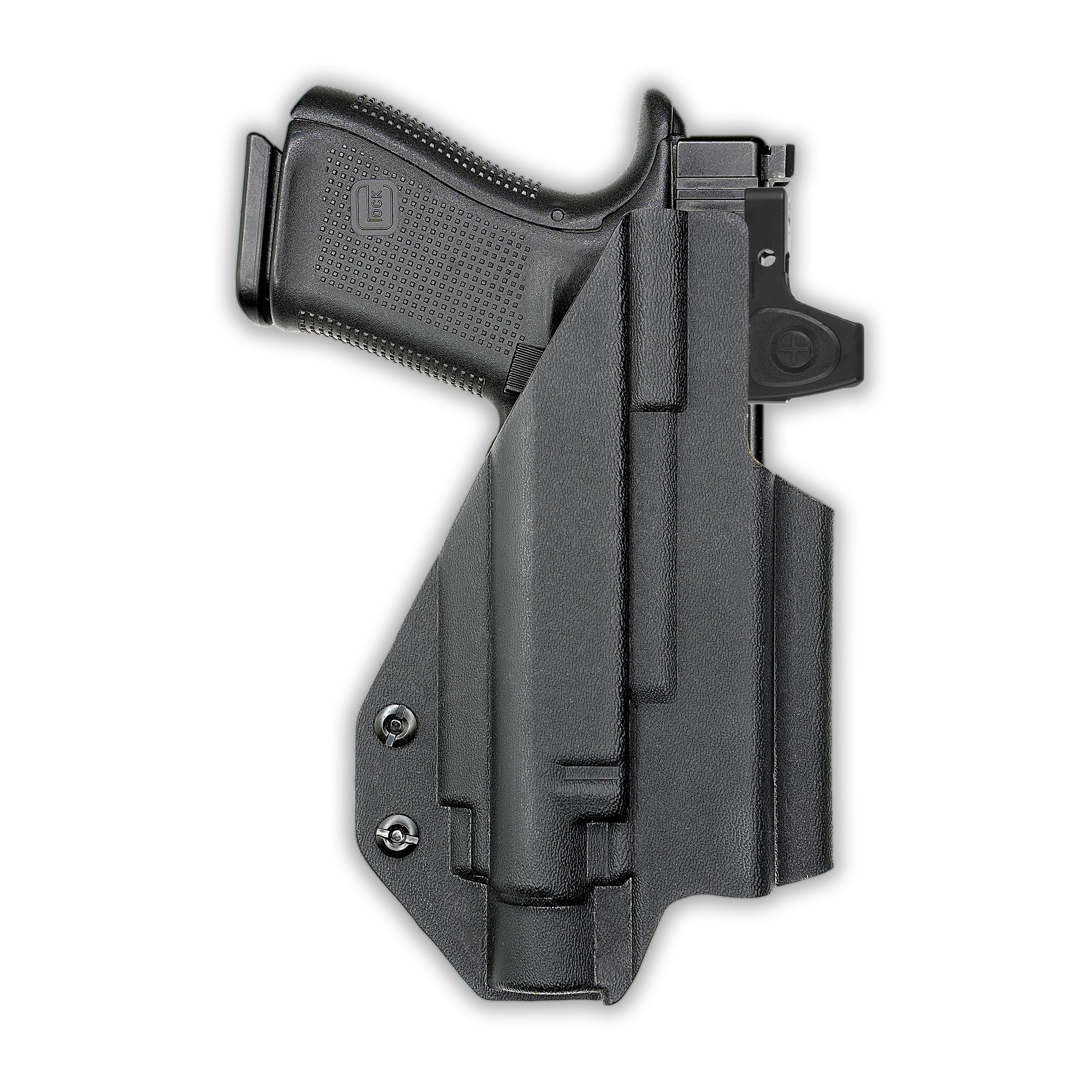 Glock 19 MOS with Olight Baldr Pro Light Red Dot Optic Cut IWB Holster - Image 4