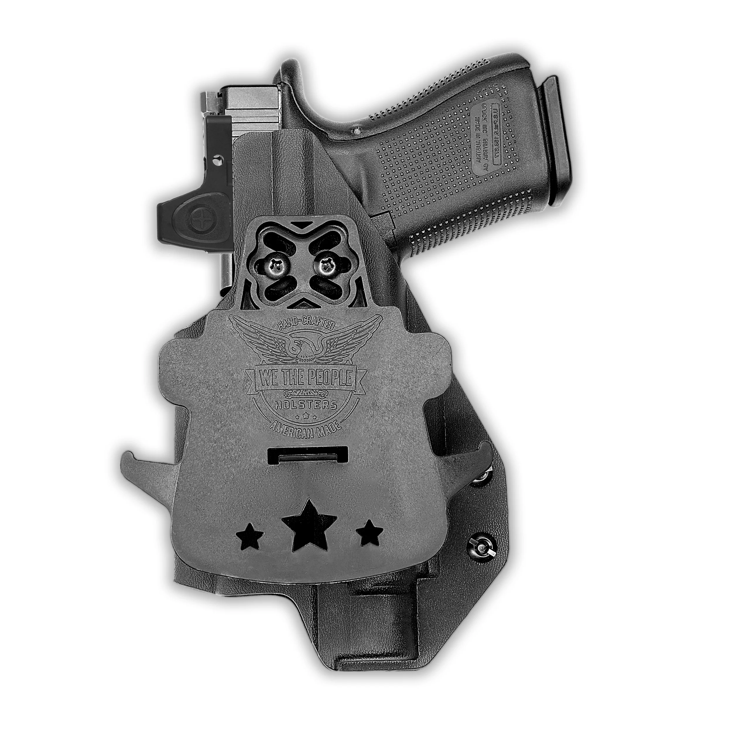 Glock 19X MOS with Olight Baldr Pro Light Red Dot Optic Cut OWB Holster - Image 2