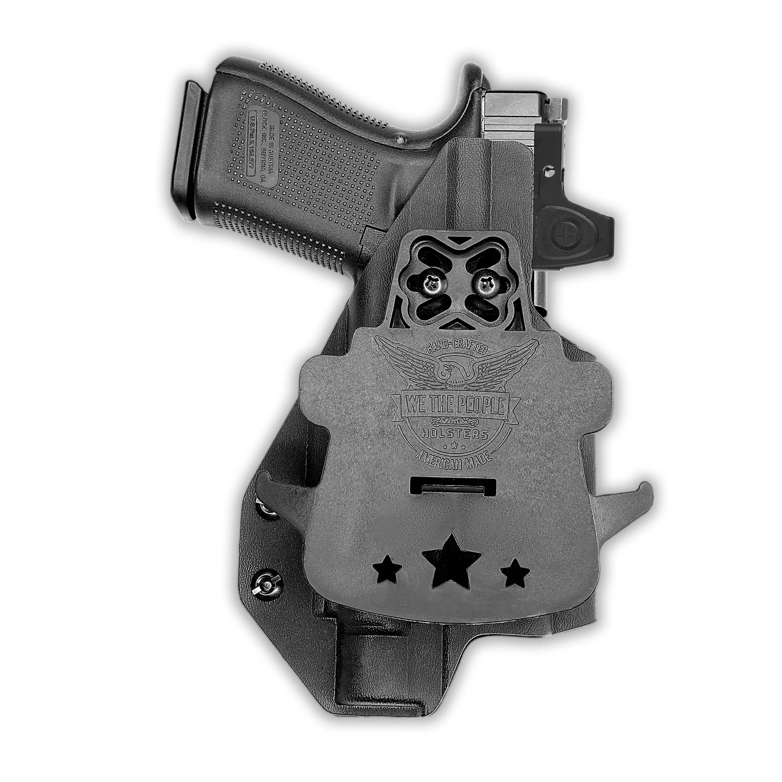 Glock 19X MOS with Olight Baldr Pro Light Red Dot Optic Cut OWB Holster - Image 4