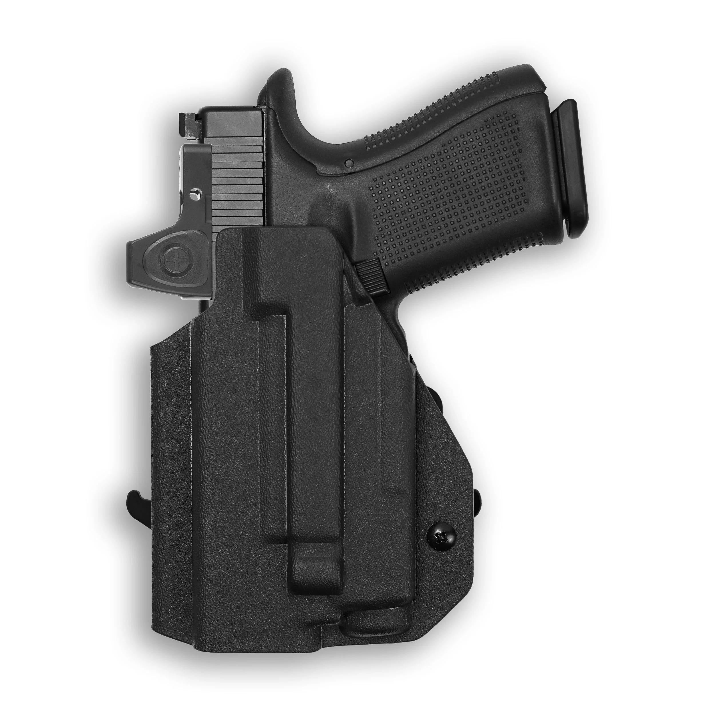 Glock 45 MOS with Olight Baldr S Light Red Dot Optic Cut OWB Holster - Image 3