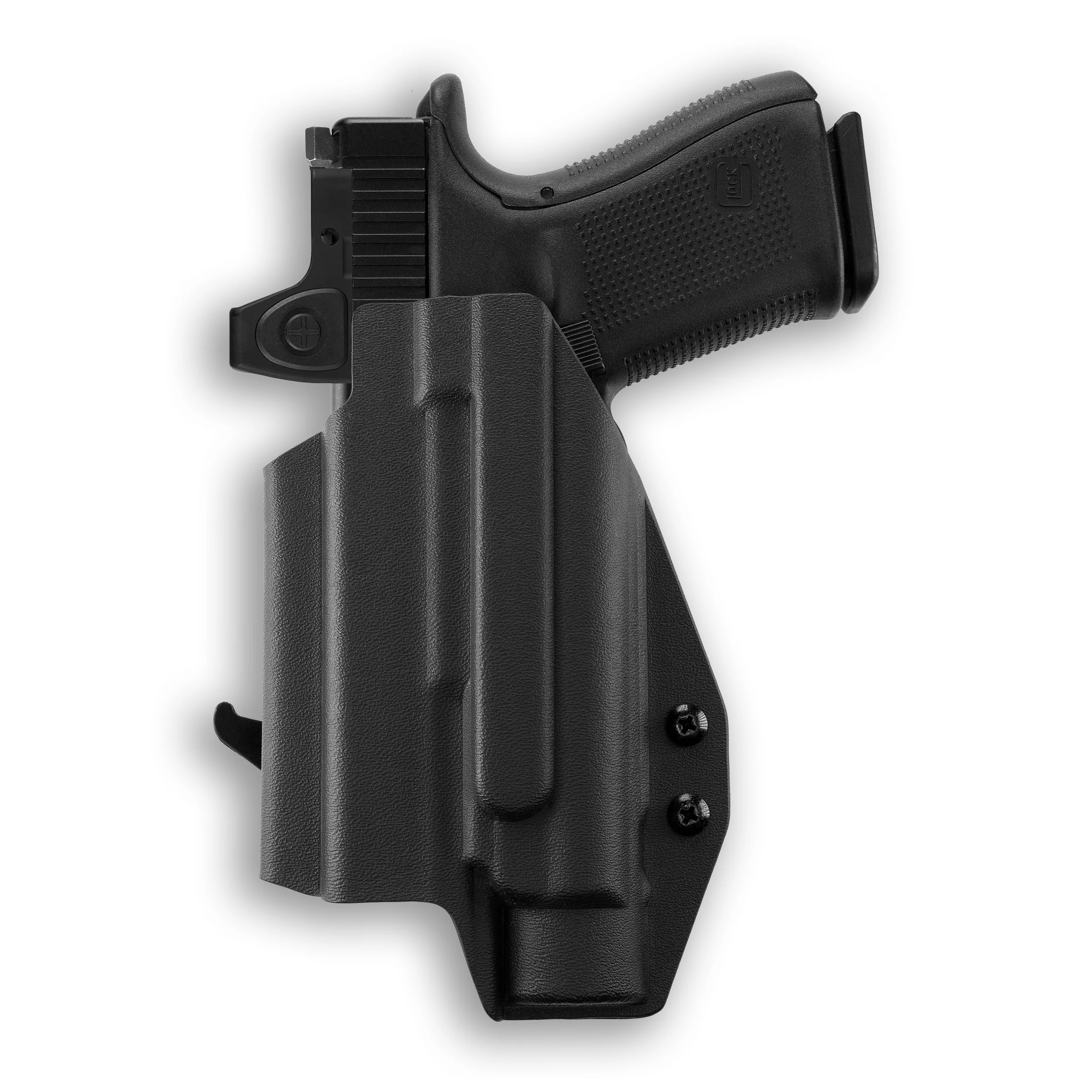 Glock 45 MOS with Streamlight TLR-1 HL-X Light Red Dot Optic Cut OWB Holster - Image 3