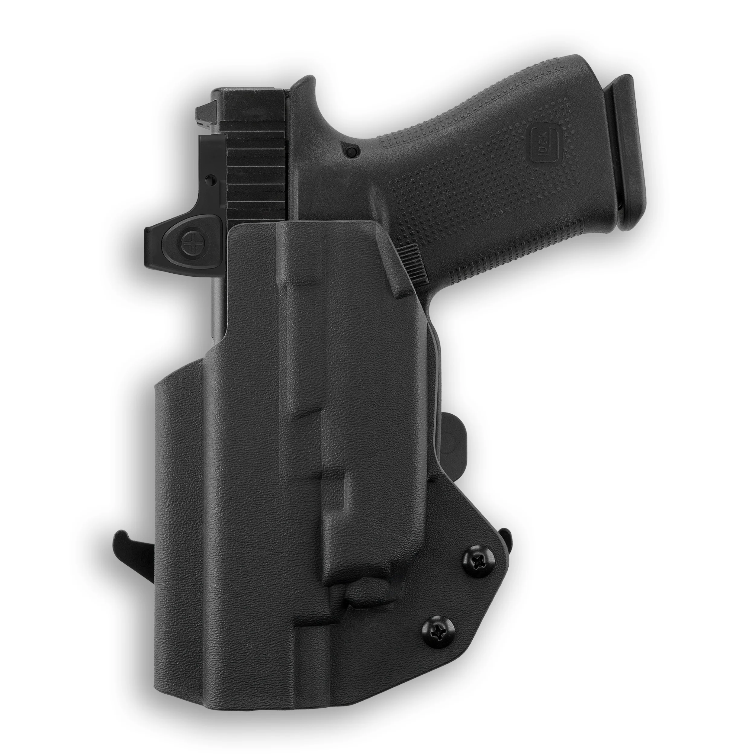 Glock 48 MOS with Crimson Trace CMR-201 Rail Master Universal Laser Red Dot Optic Cut OWB Holster - Image 3
