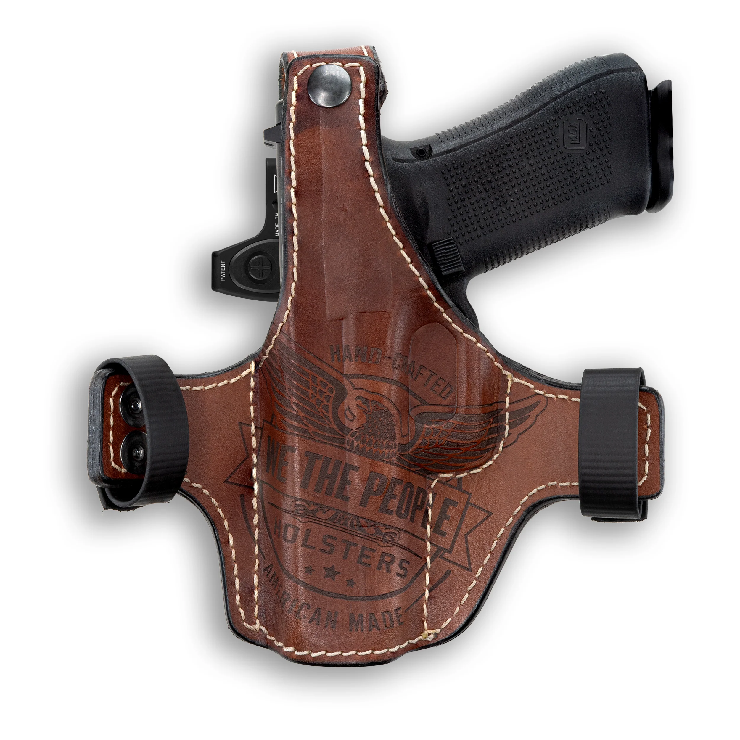 Glock 17 Independence Thumb Break Leather OWB Holster - Image 2