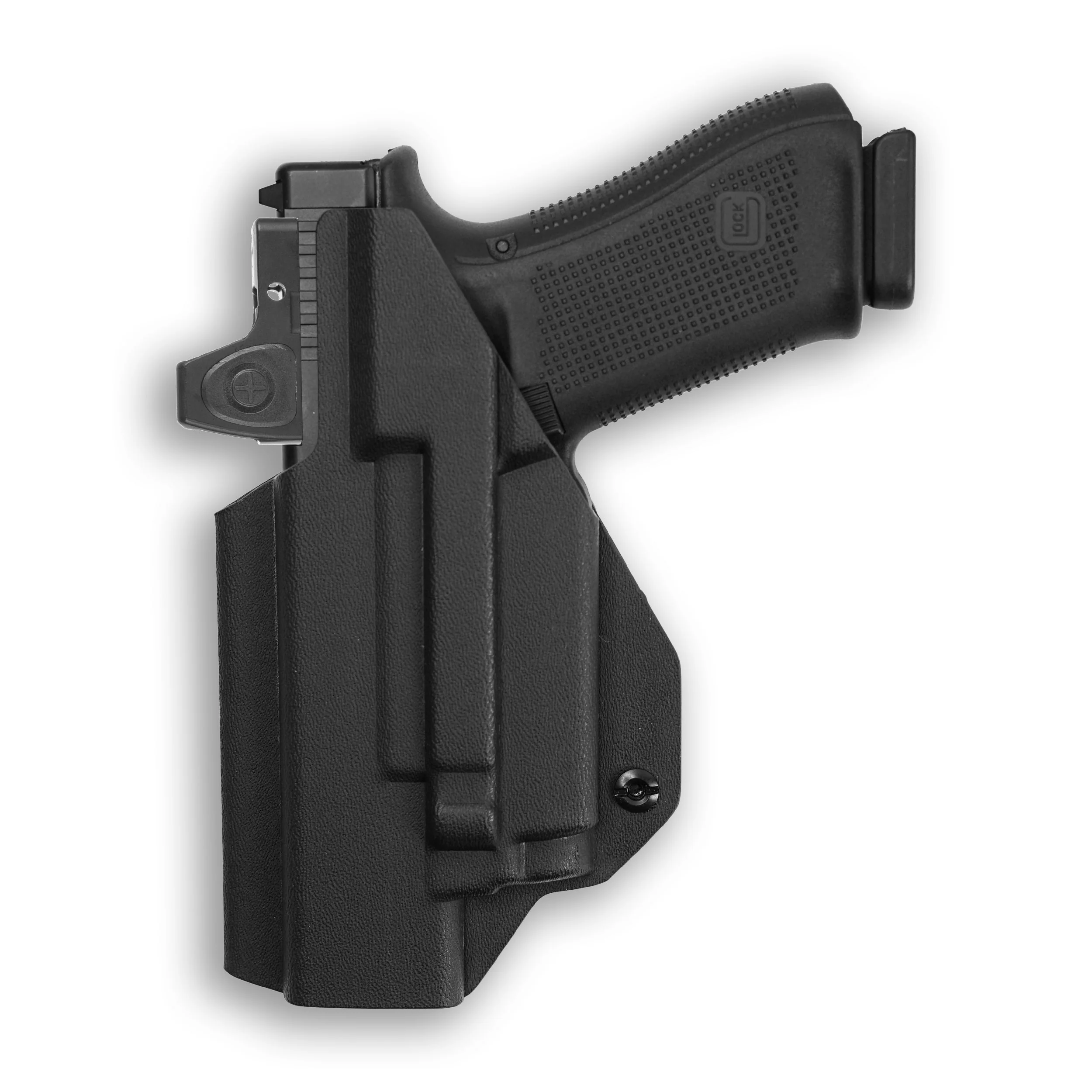 Glock 49 MOS with Olight Baldr RL Mini Light Red Dot Optic Cut IWB Holster - Image 2