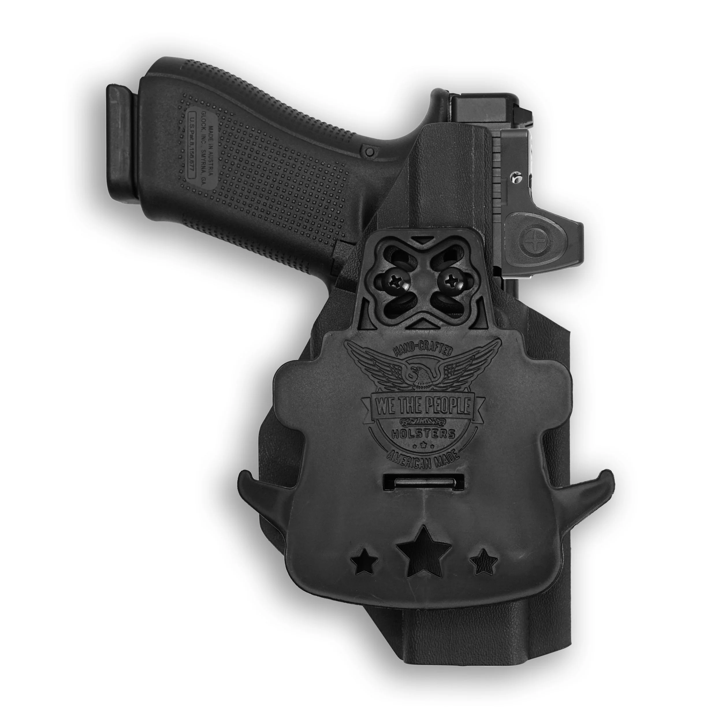 Glock 49 MOS with Olight Baldr RL Mini Light Red Dot Optic Cut OWB Holster - Image 4