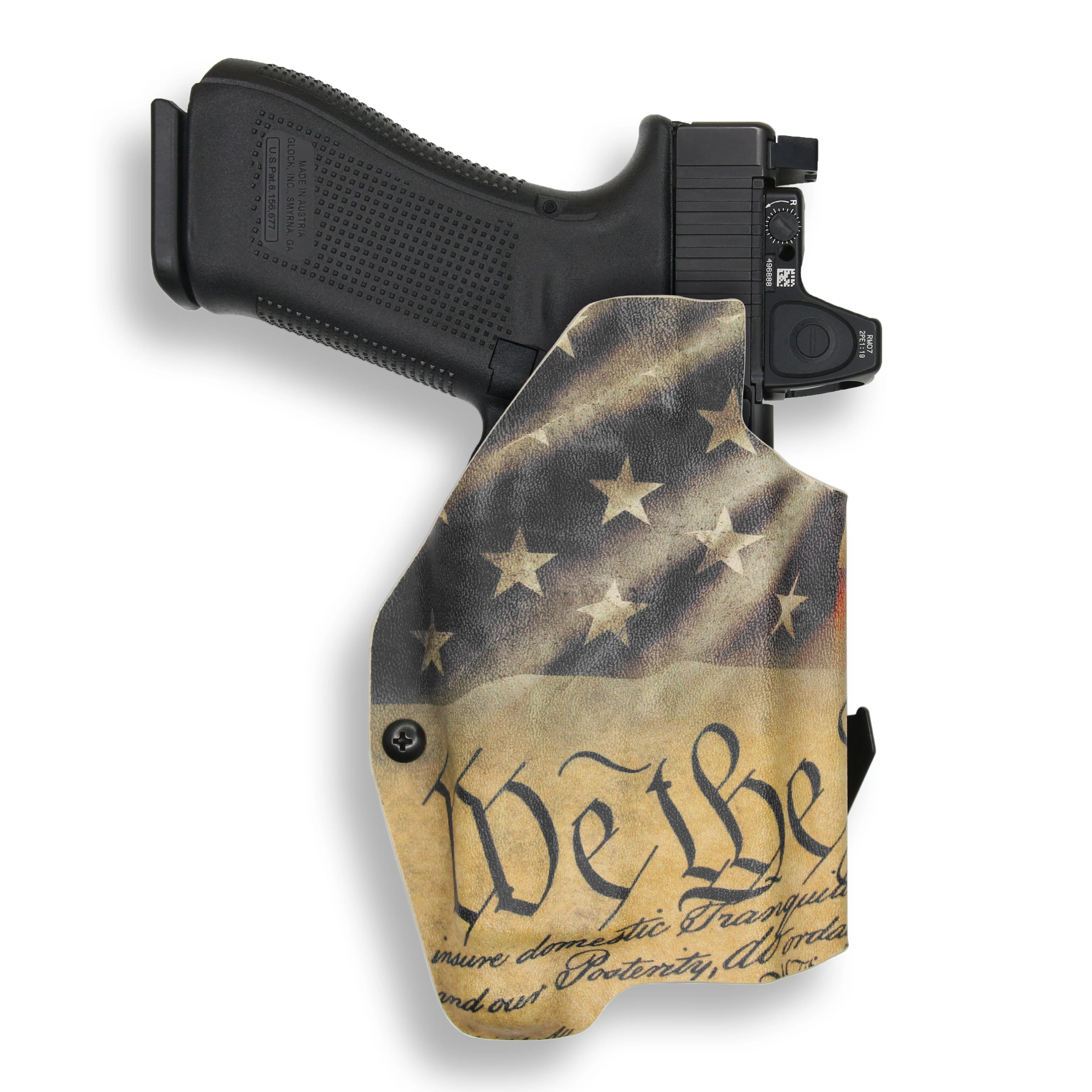 Glock 49 MOS with Streamlight TLR-1/1S/HL Light Red Dot Optic Cut OWB Holster - Image 11
