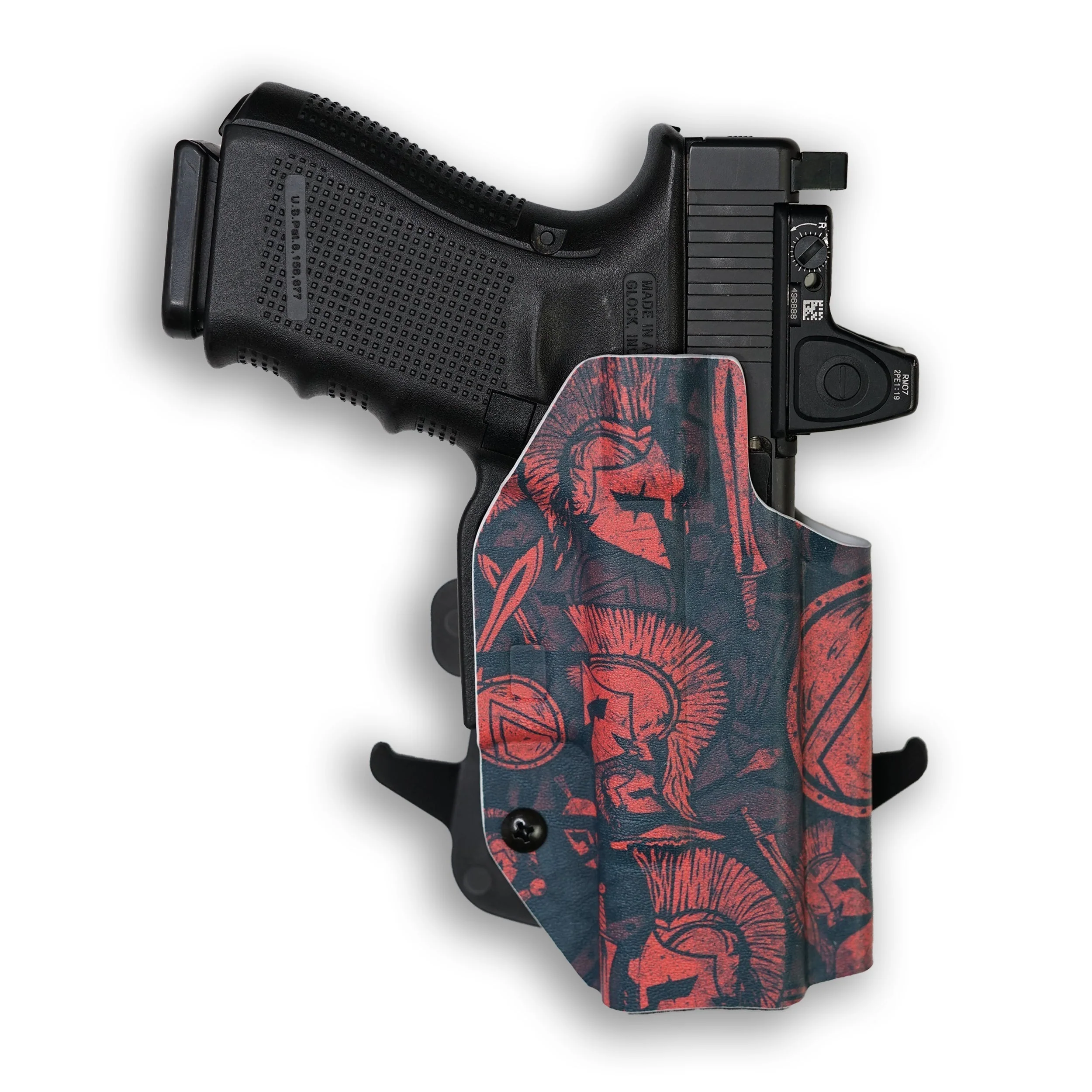 Glock 49 MOS with Streamlight TLR-3 Light Red Dot Optic Cut OWB Holster - Image 37