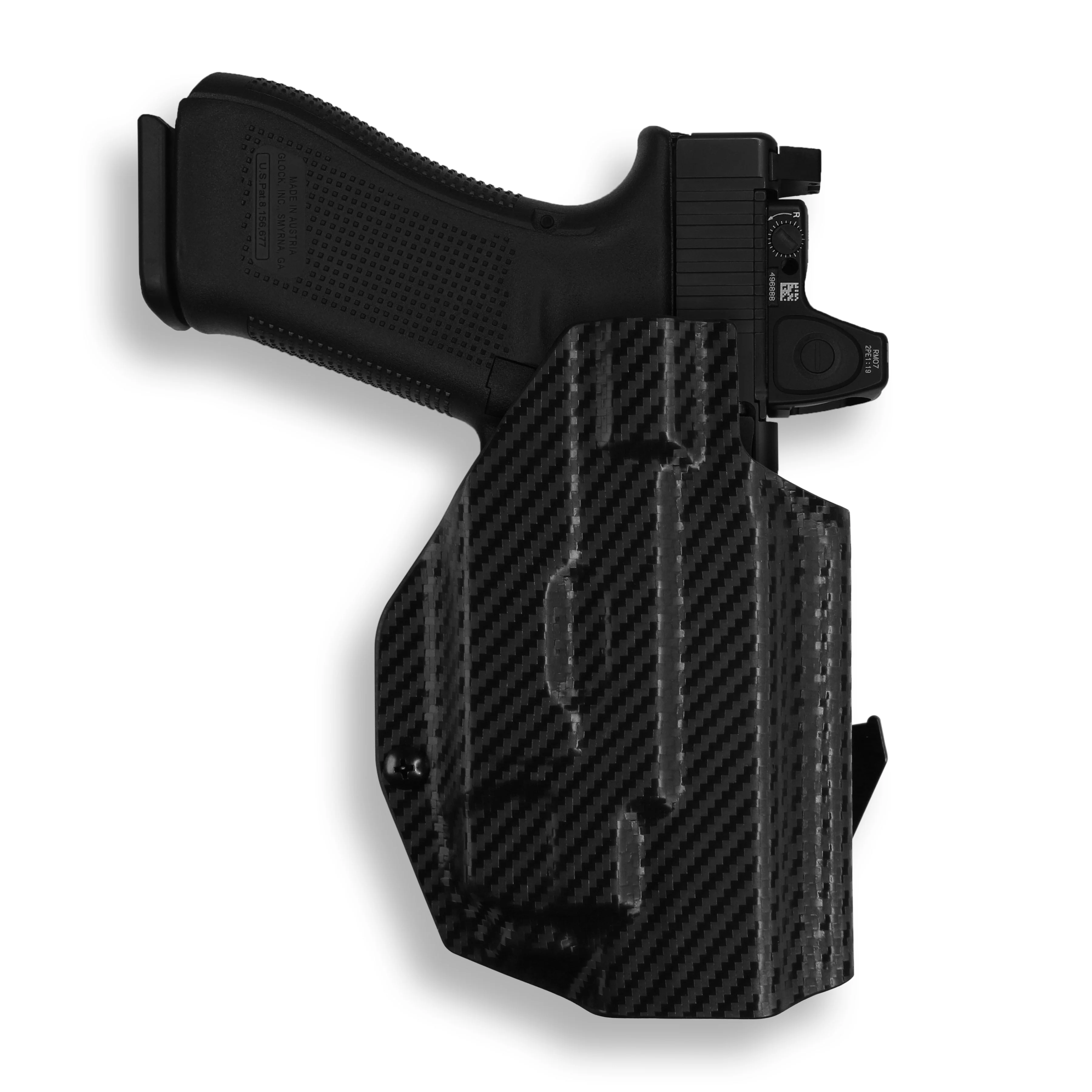 Glock 49 MOS with Streamlight TLR-7/7A/7X Light Red Dot Optic Cut OWB Holster - Image 7