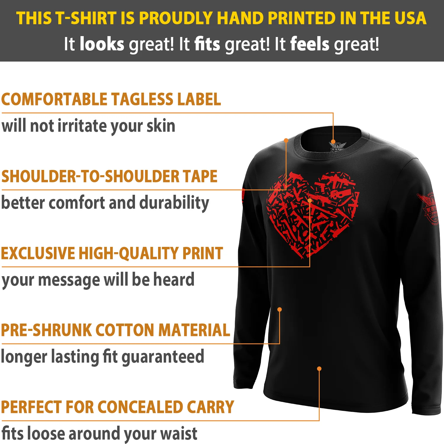 Gun Heart Long Sleeve Shirt - Image 6