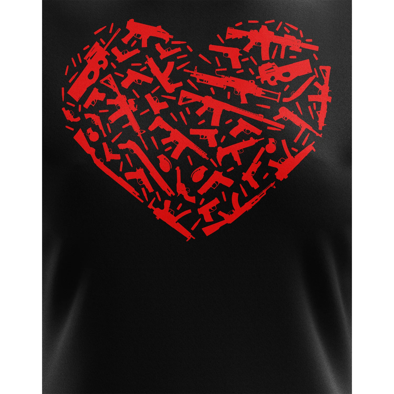 Gun Heart Women's Short Sleeve Shirt - Image 3