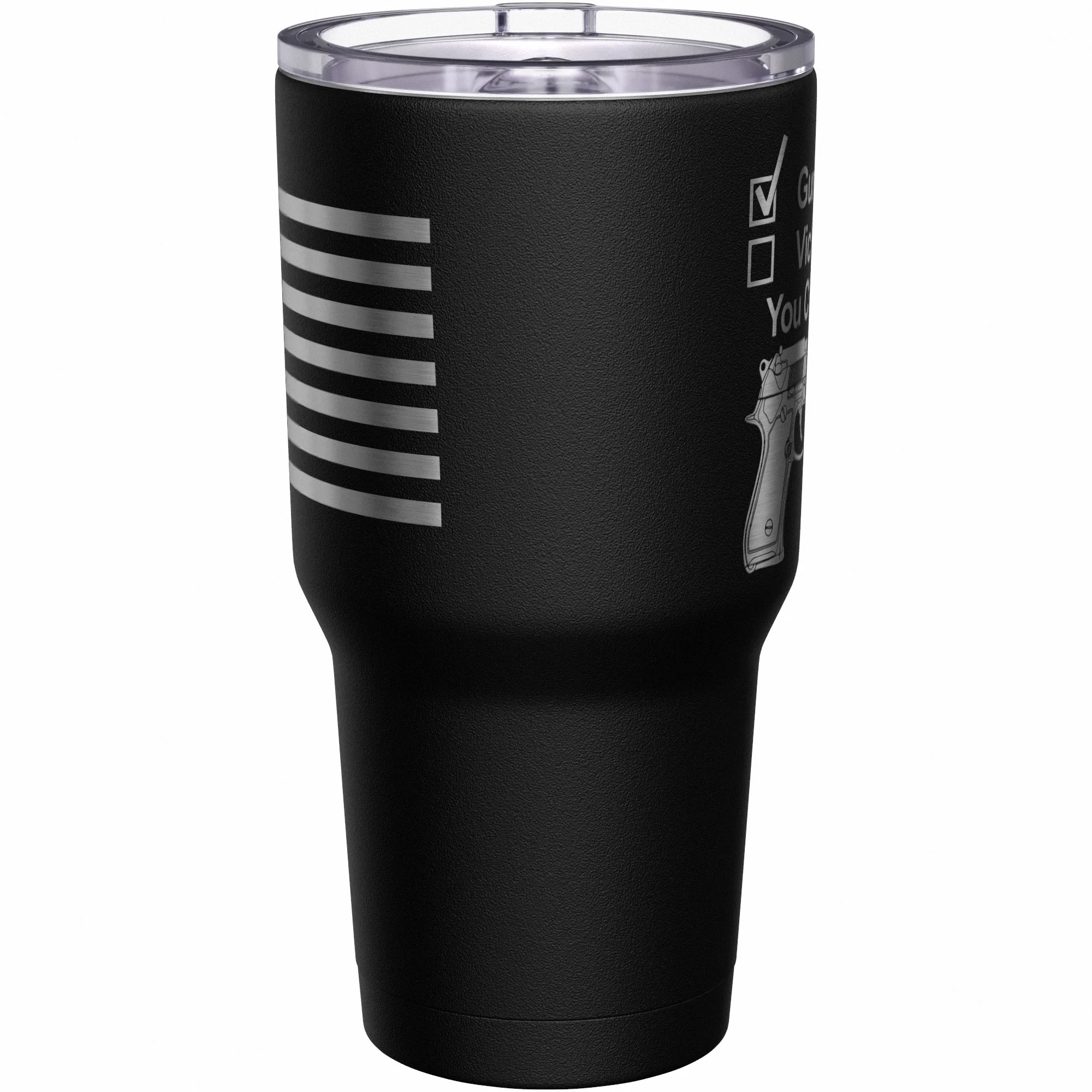 Gun Owner or Victim? You Choose Stainless Steel Tumbler - Image 3