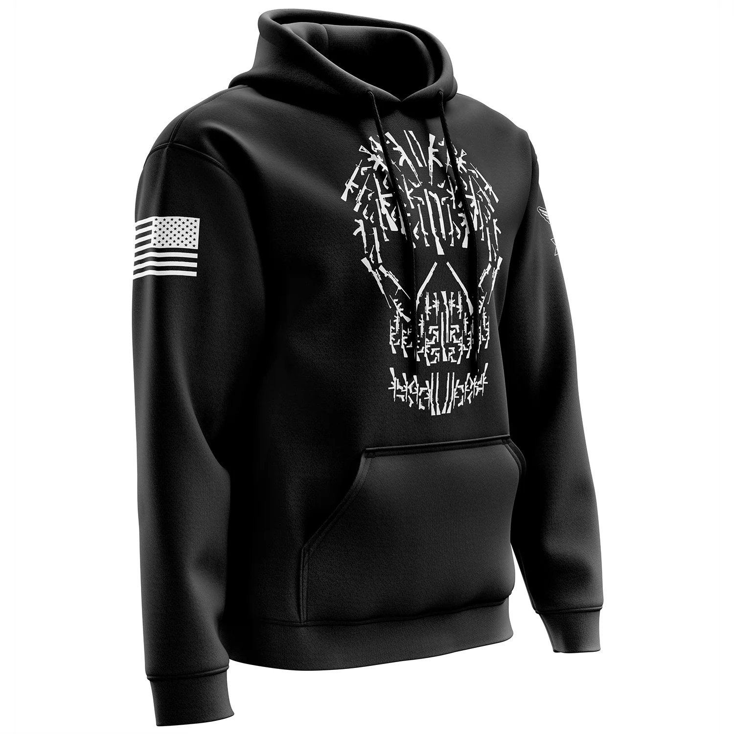 Gun Skull Hoodie - Image 4