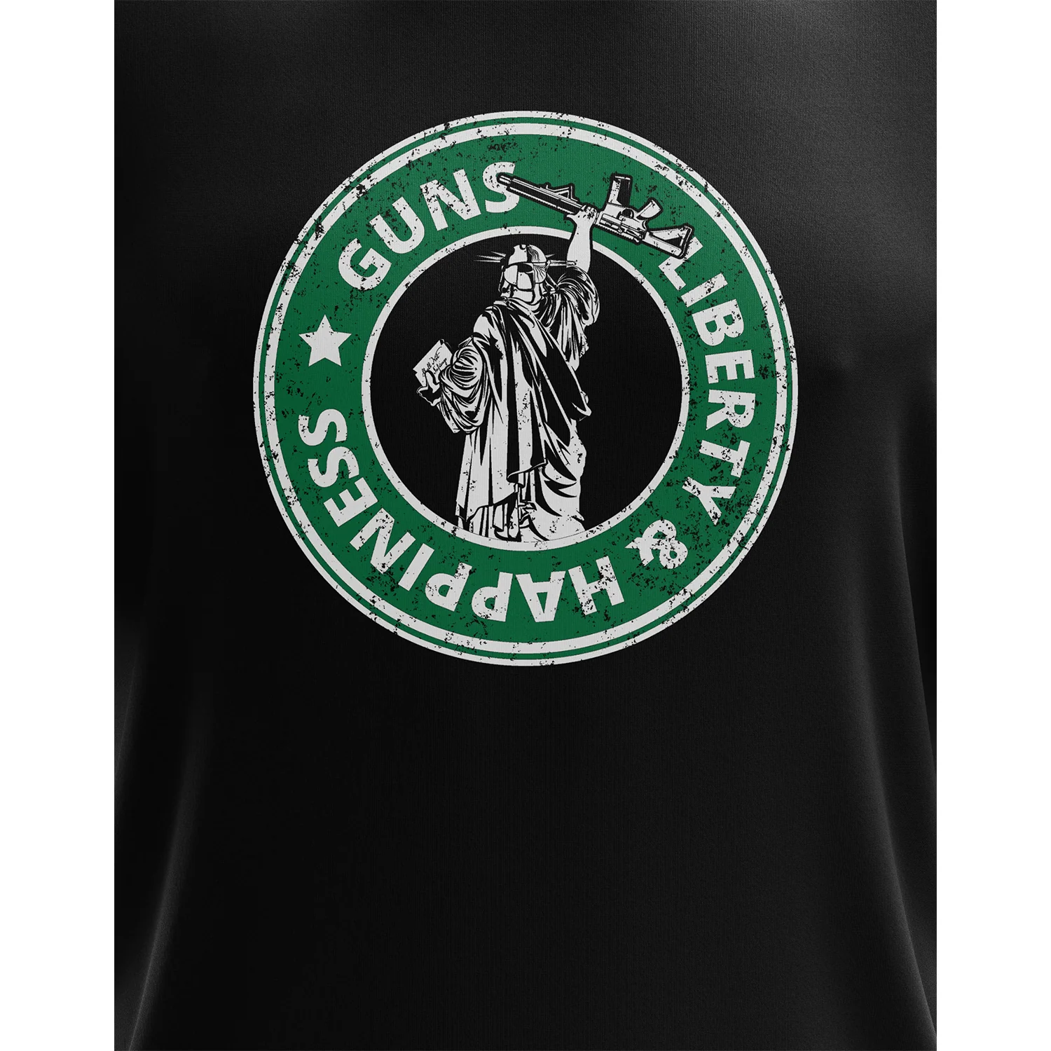 Guns - Liberty and Happiness Short Sleeve Shirt - Image 3