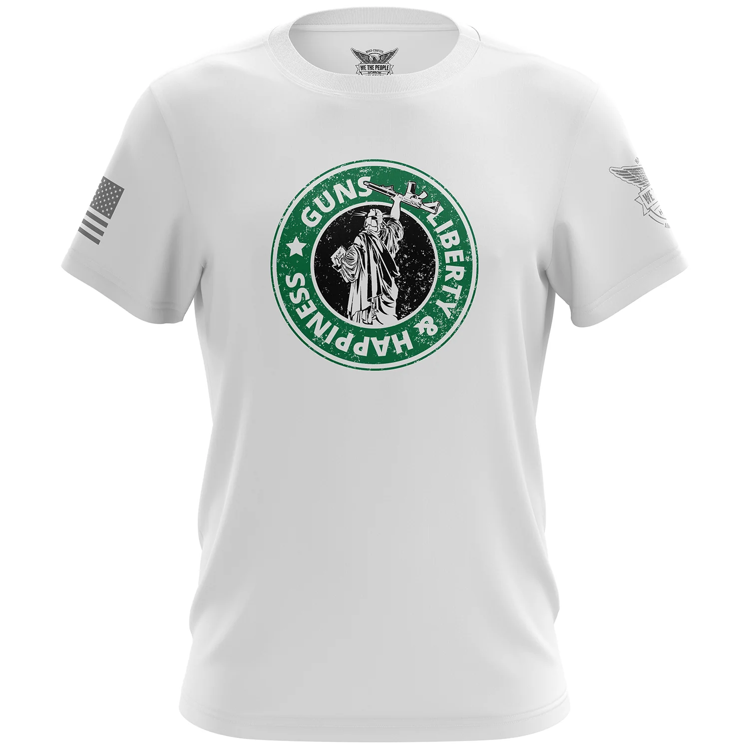 Guns - Liberty and Happiness Short Sleeve Shirt - Image 7
