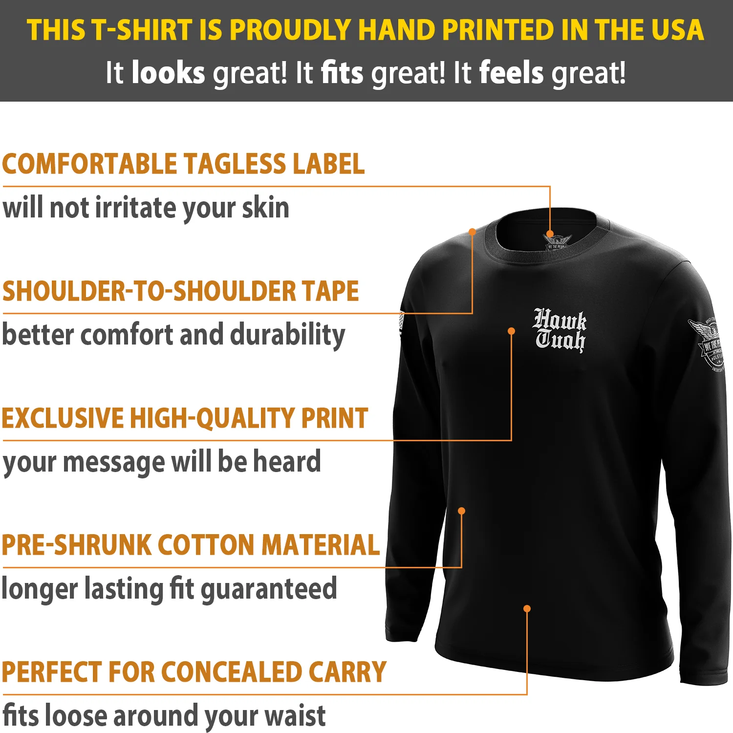 Hawk Tuah Long Sleeve Shirt - Image 7