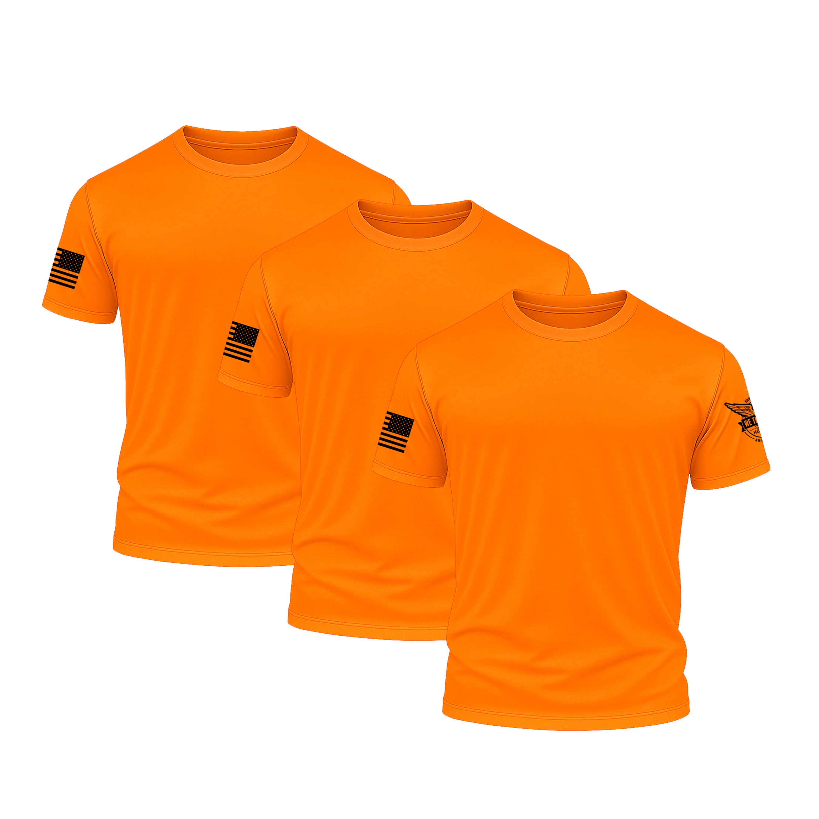 Hi Vis Orange Performance Shirt Bundle (3 Pack)