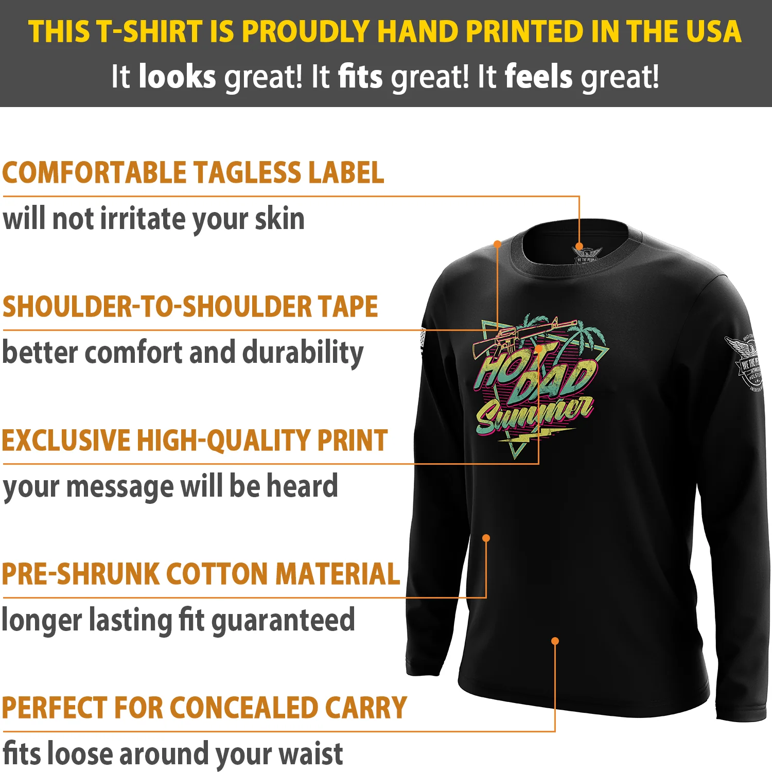 Hot Dad Summer Long Sleeve Shirt - Image 6