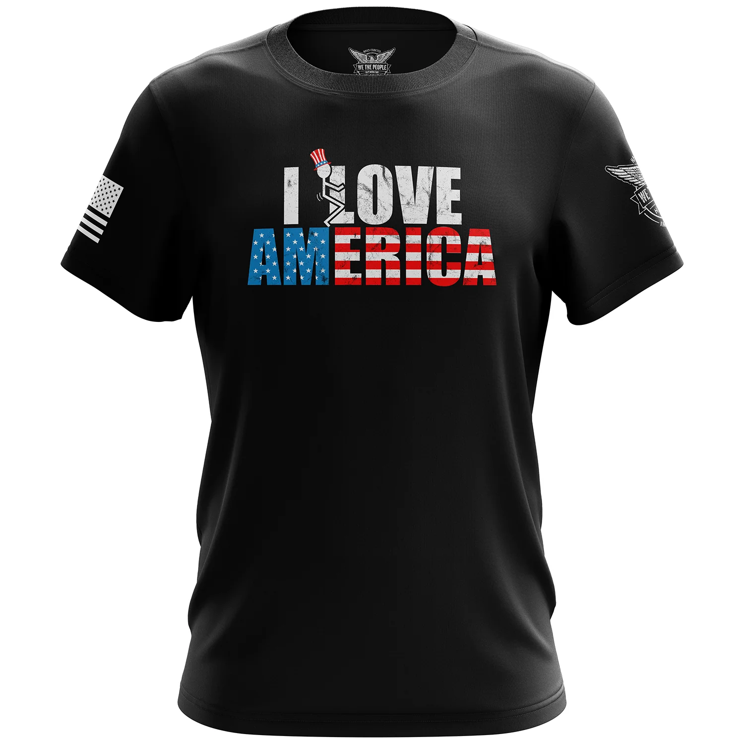 I F'n Love America Short Sleeve Shirt