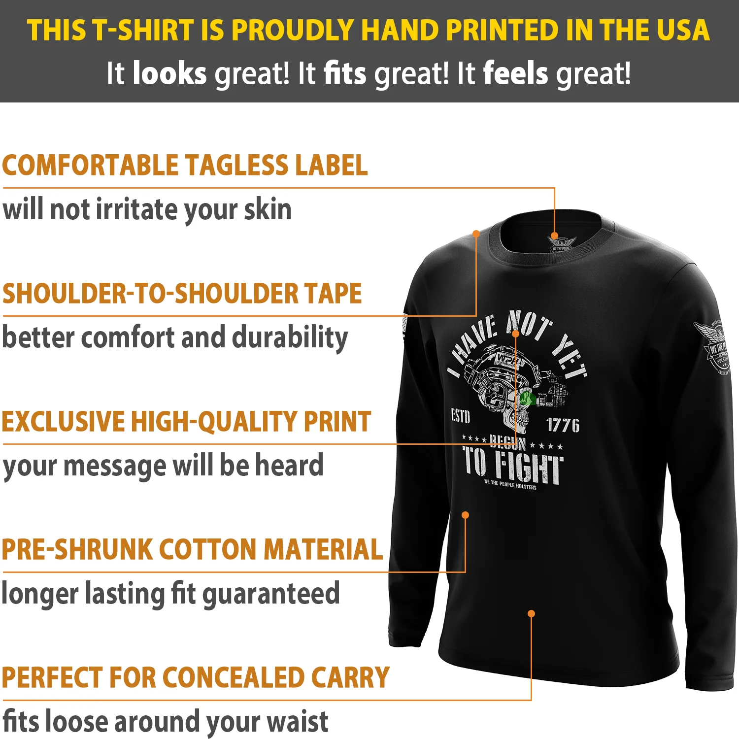 I Have Not Yet Begun to Fight Long Sleeve Shirt - Image 6